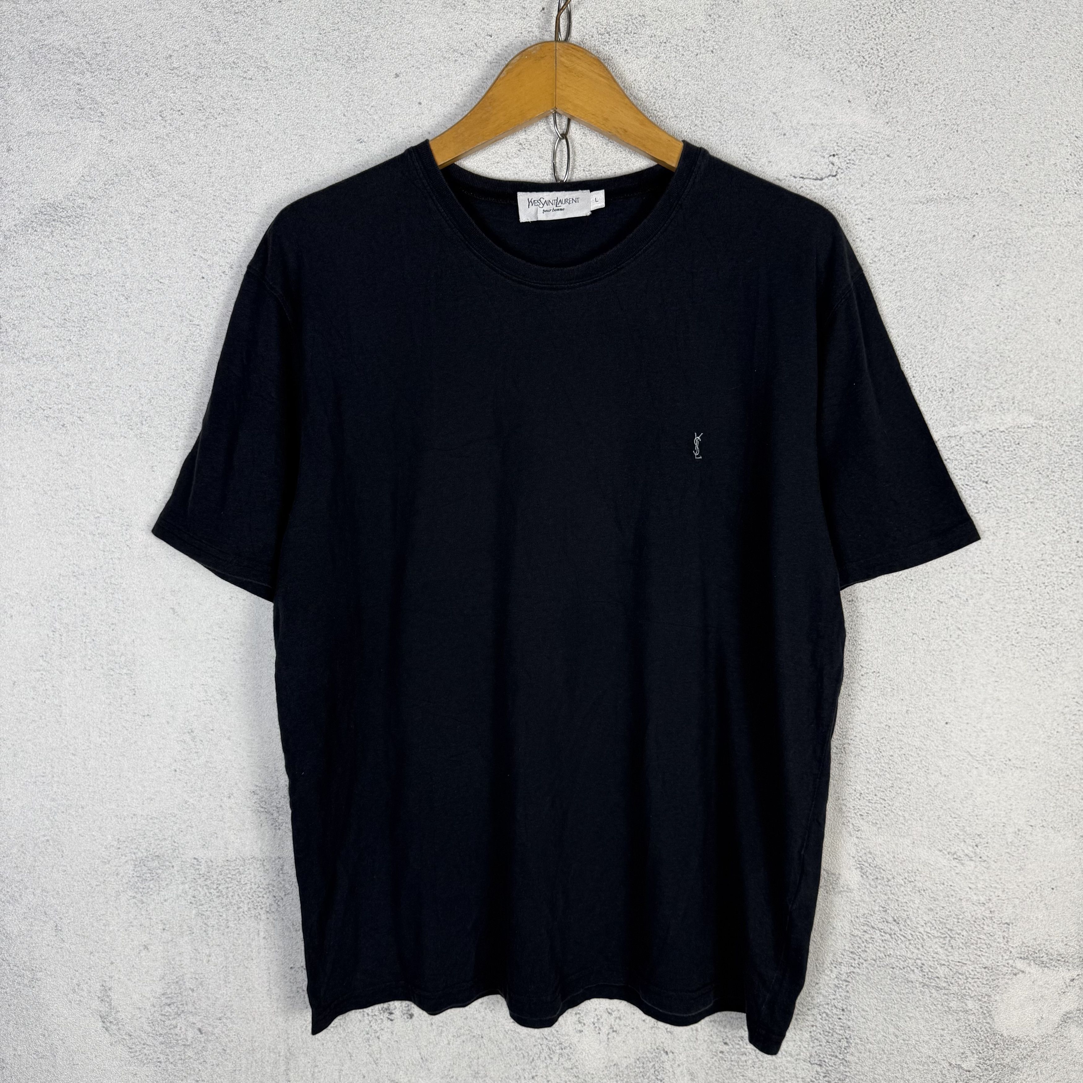 Yves Saint Laurent YSL Flocking Birds T-Shirt Black | Grailed