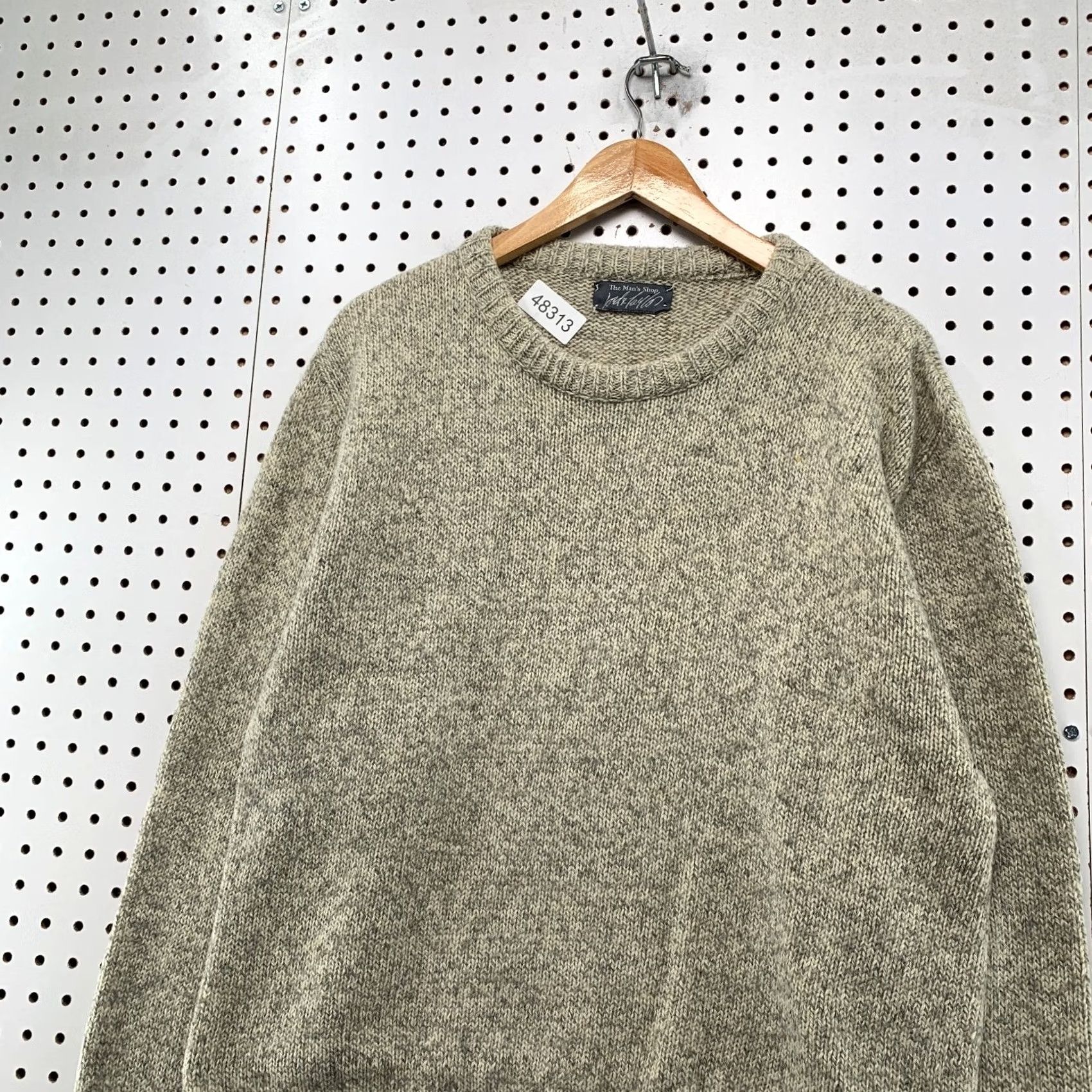 Lord & Taylor Lord Taylor Vintage Wool Knit Sweater Mens M Gray Crewneck 90s Winter Casual Pullover shirt Size US M / EU 48-50 / 2 - 6 Thumbnail