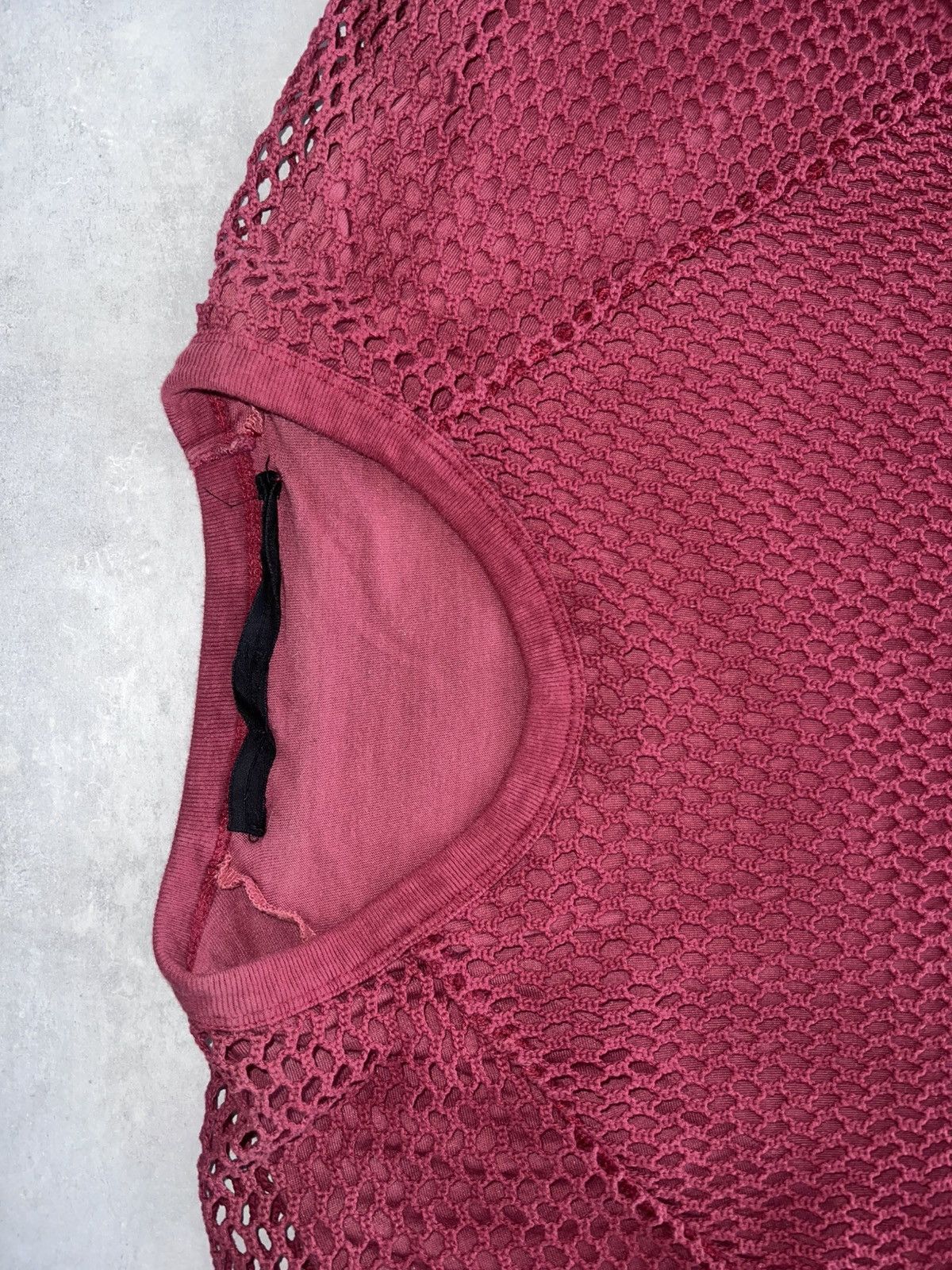 Julius JULIUS SS18 Cotton Mesh Layered Tee 617CUM24 (Red) Size US M / EU 48-50 / 2 - 3 Thumbnail