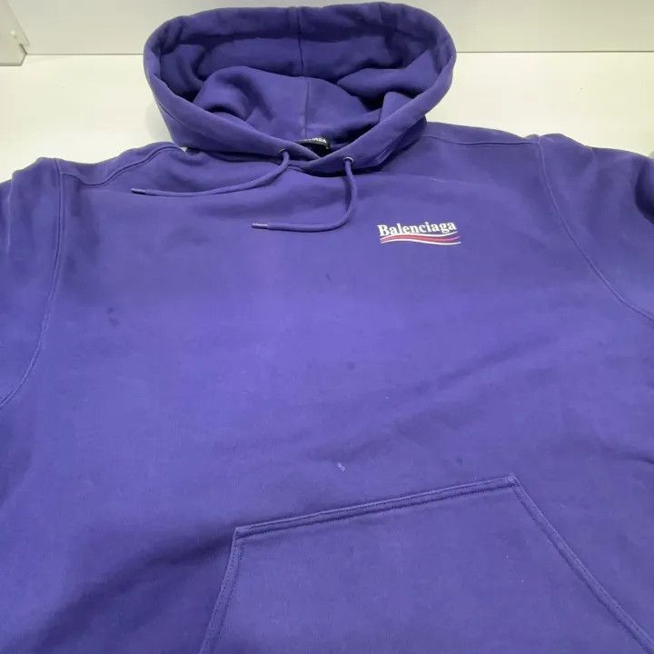 Balenciaga Balenciaga Balenciaga Logo Print Hooded Sweatshirt for Men Size US M / EU 48-50 / 2 - 6 Thumbnail