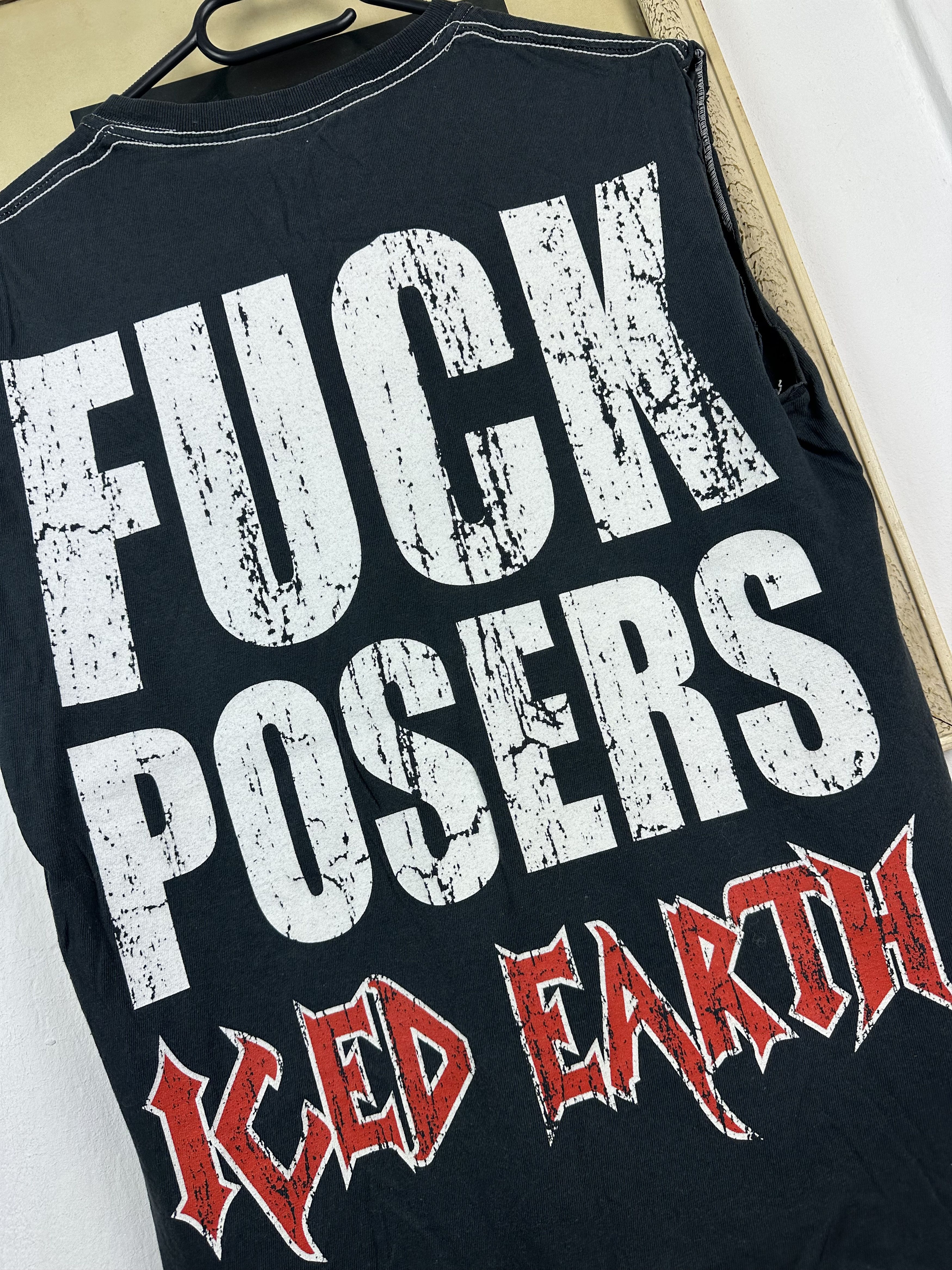 Band Tees Vintage Iced Earth Band Shirt Sleveless rare Hype Tee Size US S / EU 44-46 / 1 - 9 Thumbnail