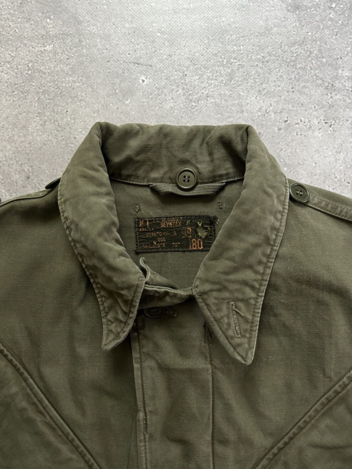 Vintage 1966 Dated Vintage Dutch Army Seyntex KL Military Jacket Size US M / EU 48-50 / 2 - 4 Thumbnail