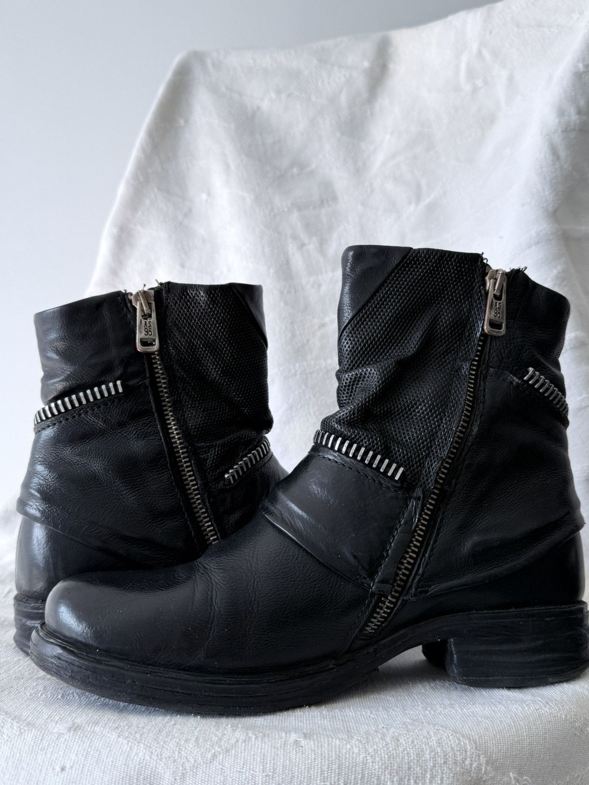 A.S.98 Avant Garde A.S. 98 14th Addiction Style Leather Boots Size US 5 / EU 37 - 7 Thumbnail