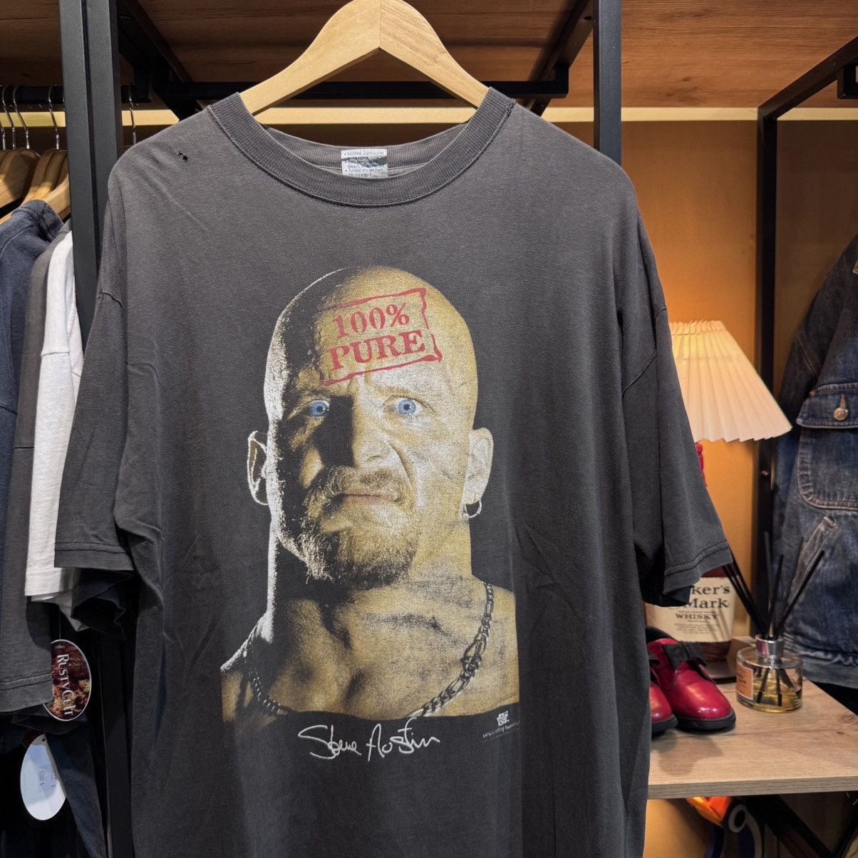 Other WWF Stone Cold Bigface Rare 2sides 90s Vintage T-shirt Size US XL / EU 56 / 4 - 1 Thumbnail