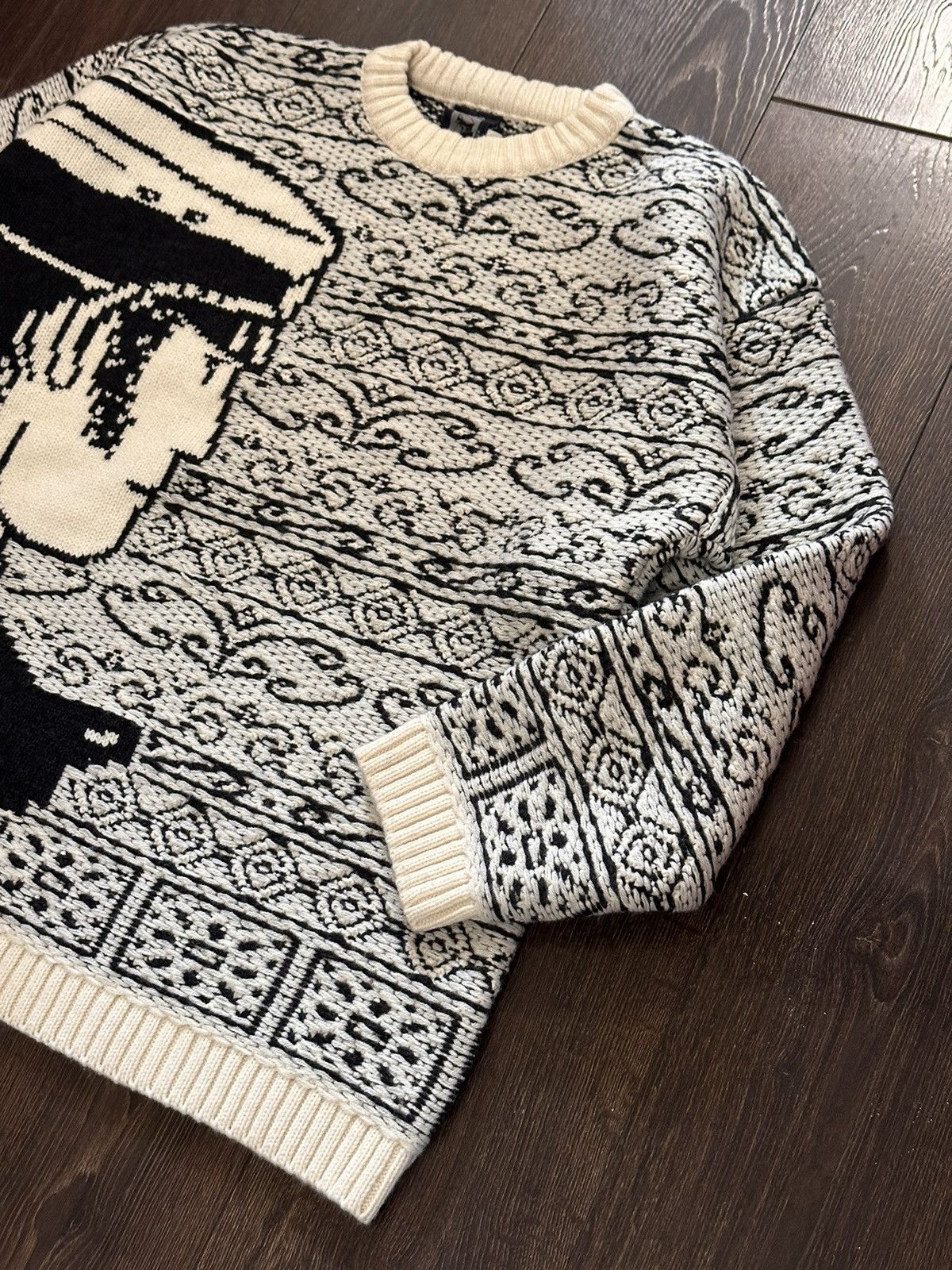 Designer × Vintage Rarest Vintage Corto Maltese ART Knitted Sweater🪭 Size US L / EU 52-54 / 3 - 5 Thumbnail