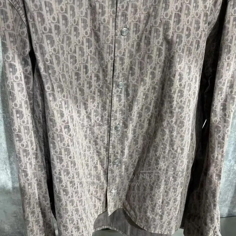 Dior Dior Brown Cotton Long Sleeve Shirt . Size US XL / EU 56 / 4 - 7 Thumbnail