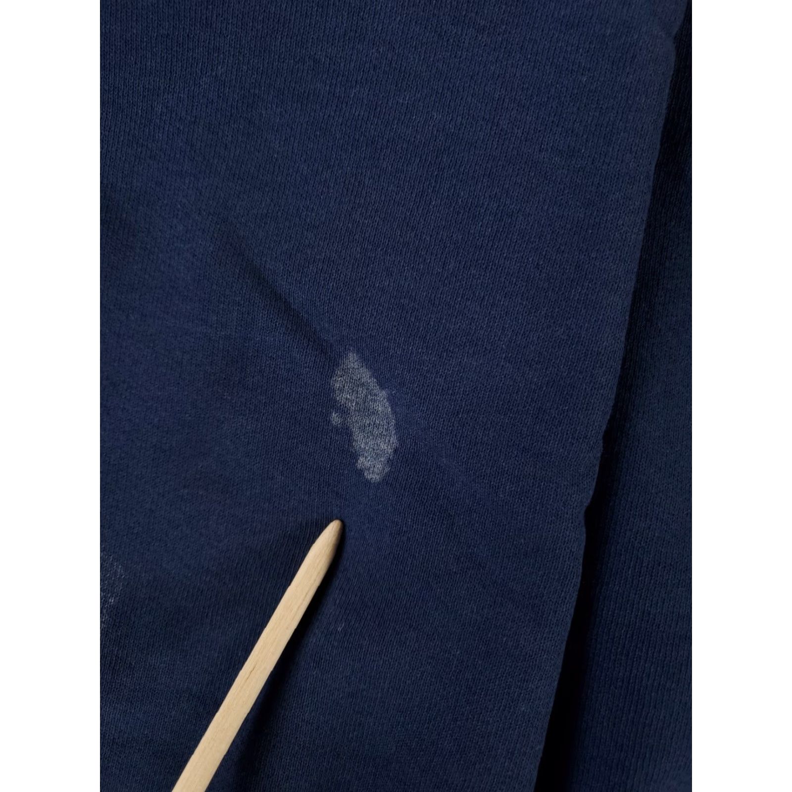 Fruit Of The Loom VINTAGE Fruit of the Loom Sweatshirt Blue Long Sleeve Mens L Embossed 90s US Navy Size US L / EU 52-54 / 3 - 4 Thumbnail