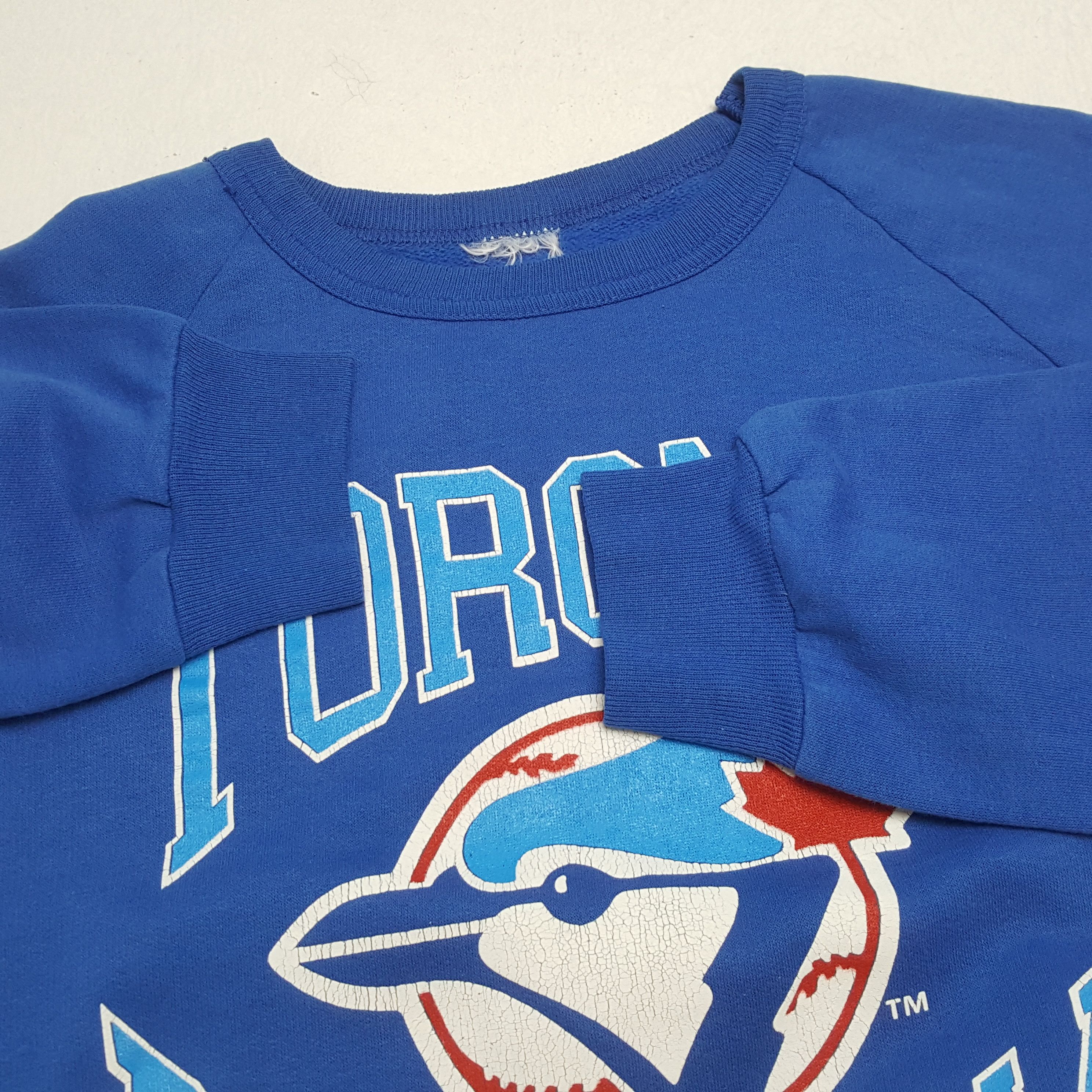 MLB × Vintage Vintage 80's TORONTO BLUE JAYS MLB Baseball Team Swetashirst Size US M / EU 48-50 / 2 - 8 Thumbnail