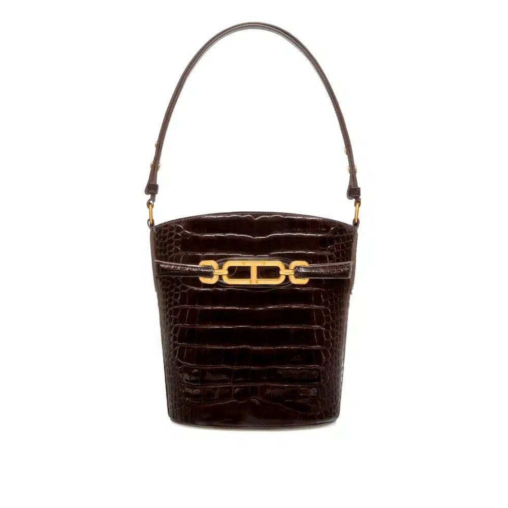 Tom Ford o1loc1c0925 L1802 Size: OS / Croco Embossed Bucket Bag Size ONE SIZE - 1 Preview