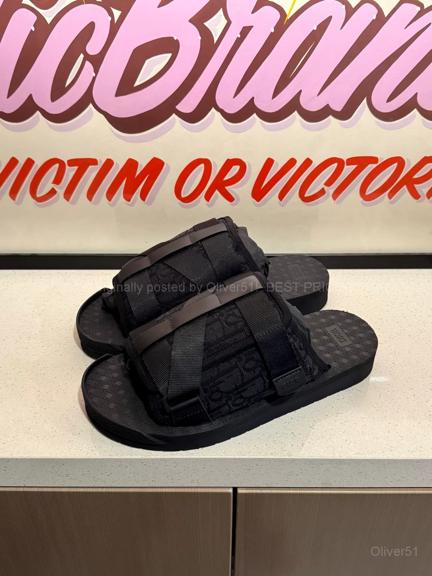 Dior Dior Alpha Oblique Slide Sandals Men Size 41 BFAJIJK319 | Grailed