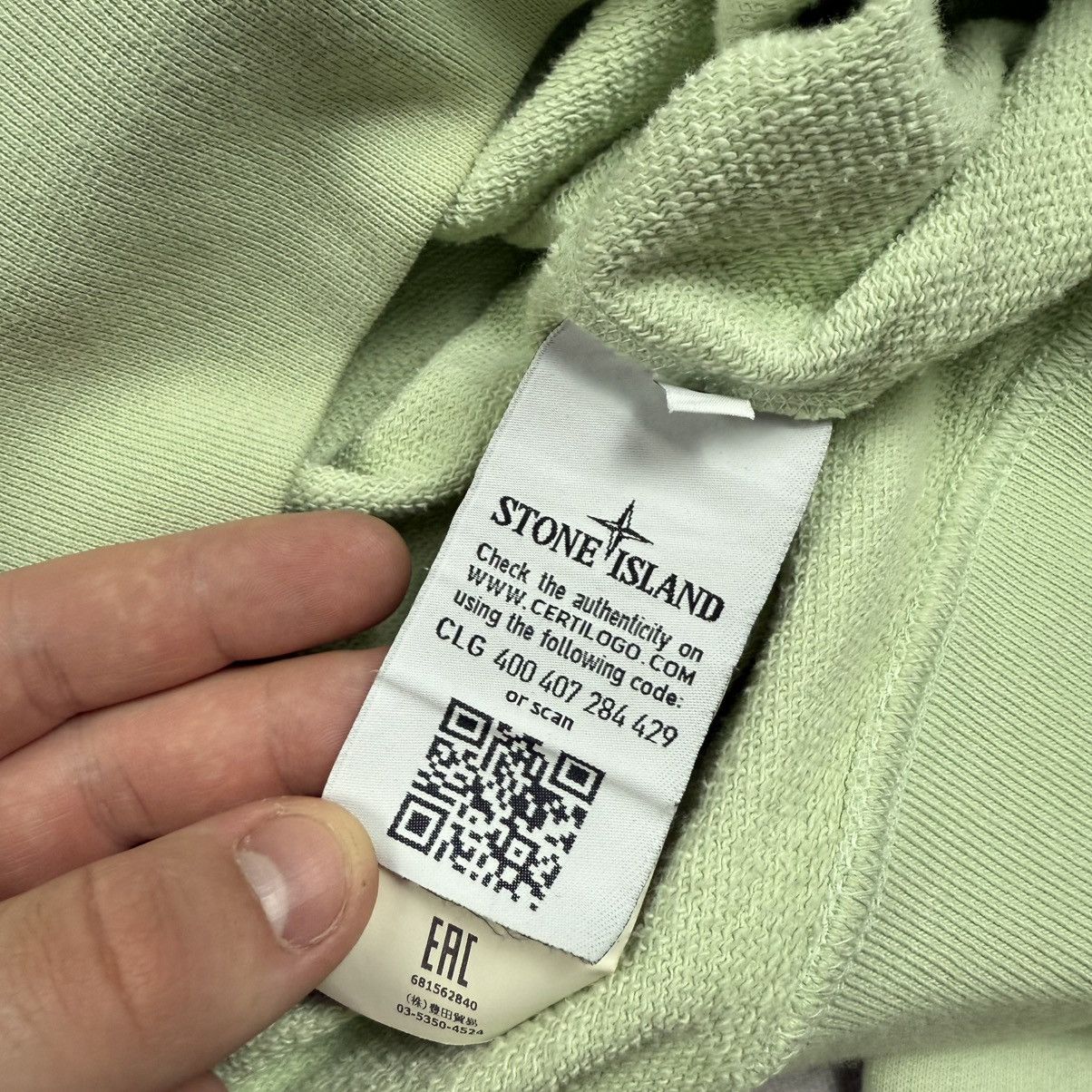 Stone Island Stone Island Mint Hoodie Size US S / EU 44-46 / 1 - 6 Thumbnail