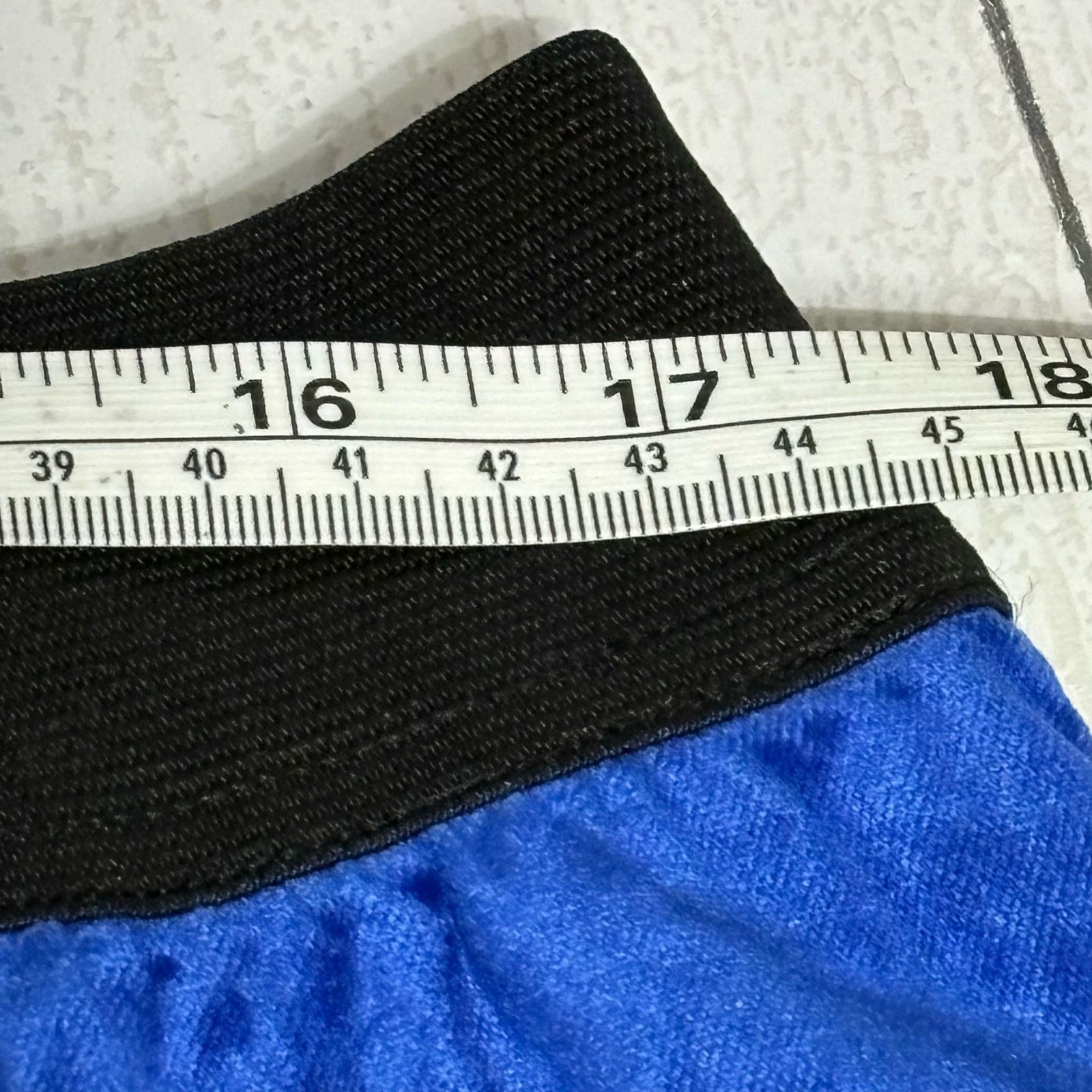 Other Woman Within Blue Velour Straight Leg Pants Size 20W Size 42" / US 20 - 4 Thumbnail