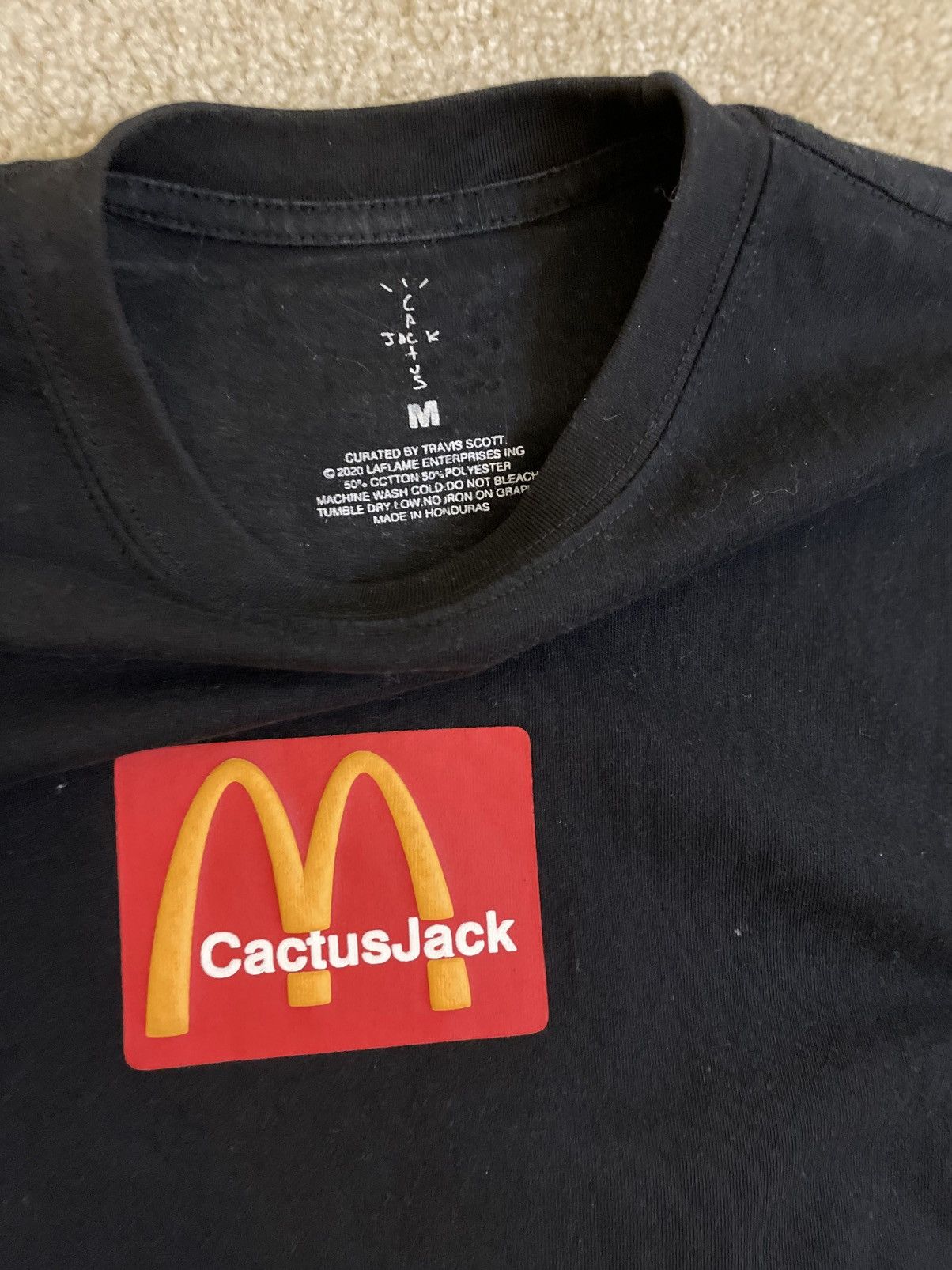 Travis Scott Cactus Jack McDonalds t shirt authentic Size US M / EU 48-50 / 2 - 3 Thumbnail