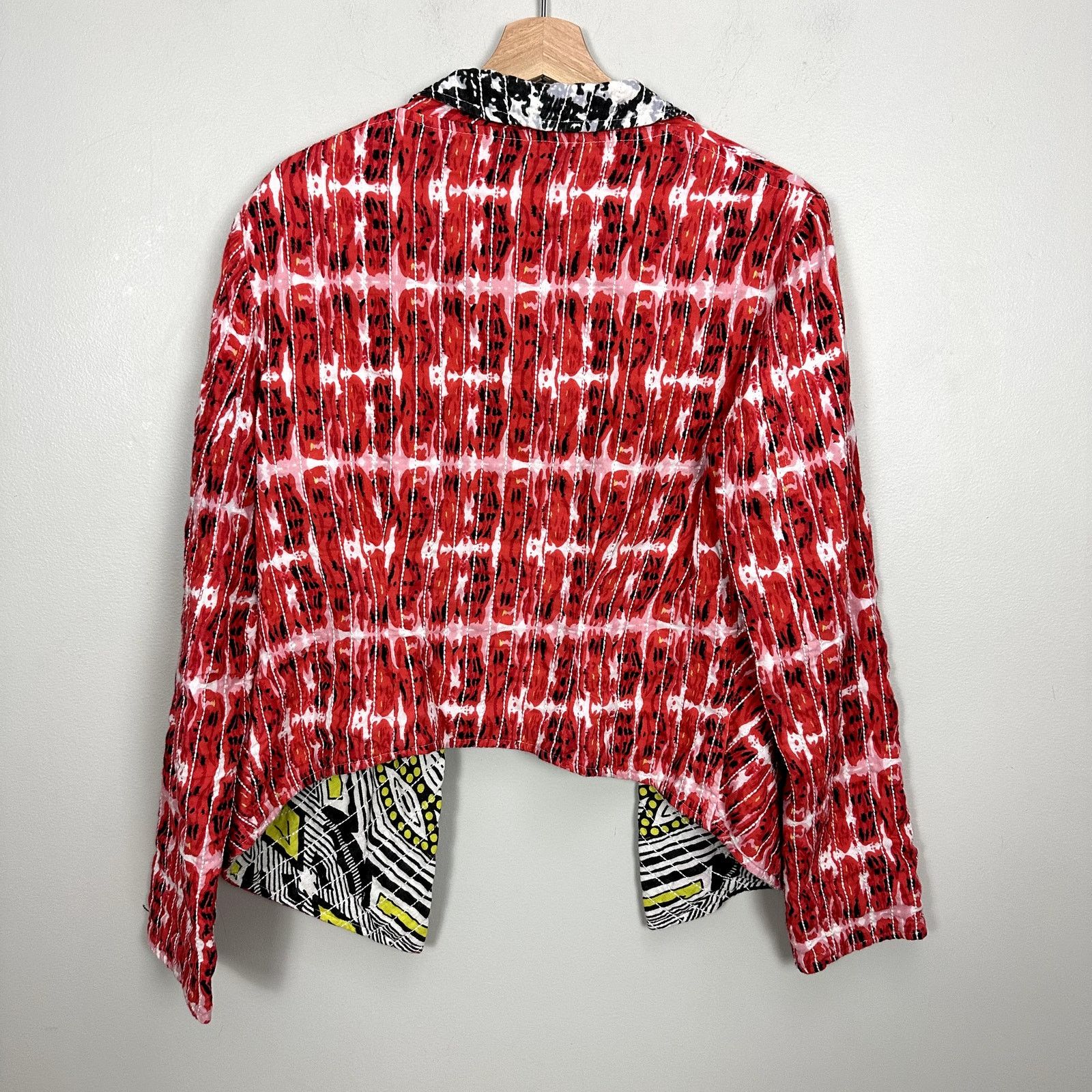J. Peterman J Peterman Quilted Reversible Jacket Cardigan Art to Wear 6 Size M / US 6-8 / IT 42-44 - 2 Thumbnail