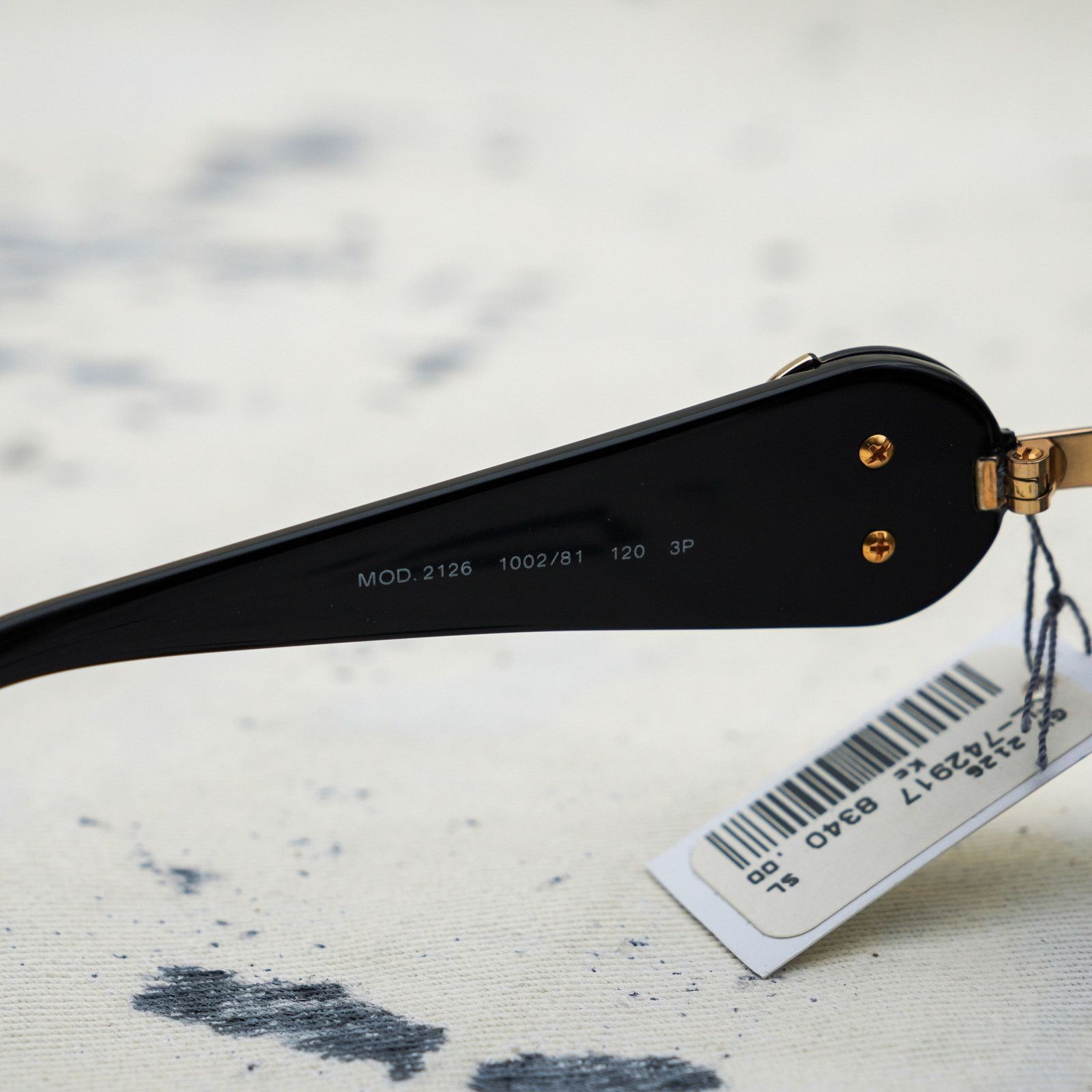 Versace mod 2126 gold medusa logo black shield sunglasses