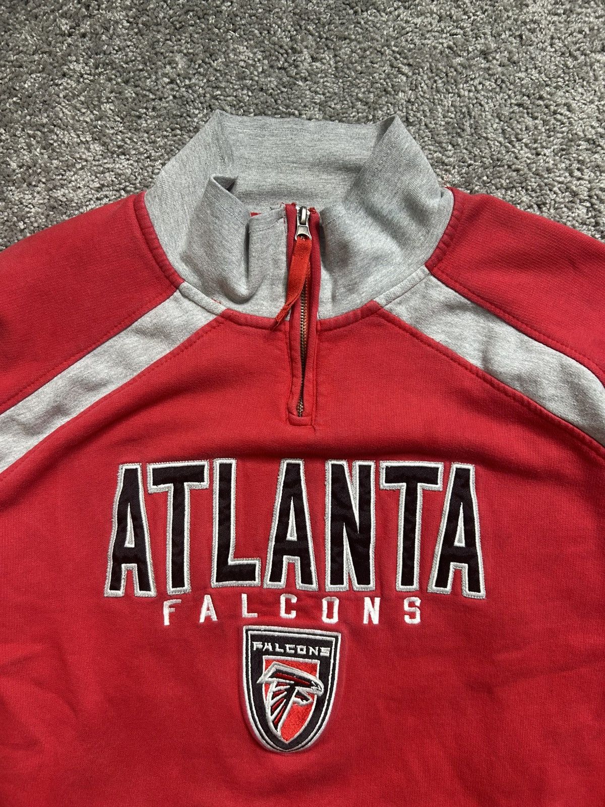 NFL Vintage 90s NFL Atlanta Falcons Quarter Zip Size US M / EU 48-50 / 2 - 2 Thumbnail