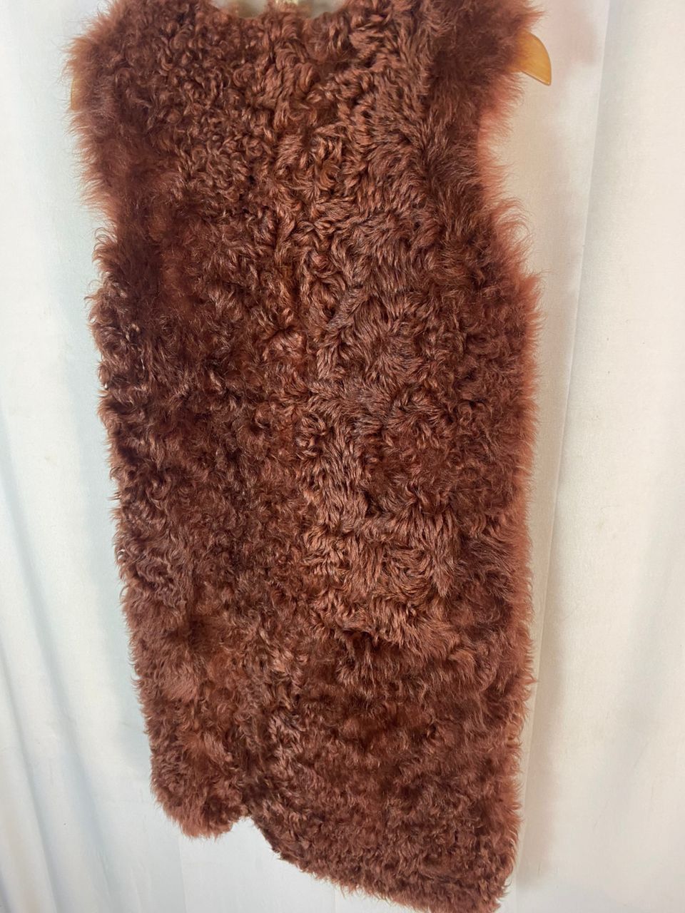 Yves Salomon Unisex🔥Yves salomon fur lamb leather sleeveless jacket Size S / US 4 / IT 40 - 11 Thumbnail
