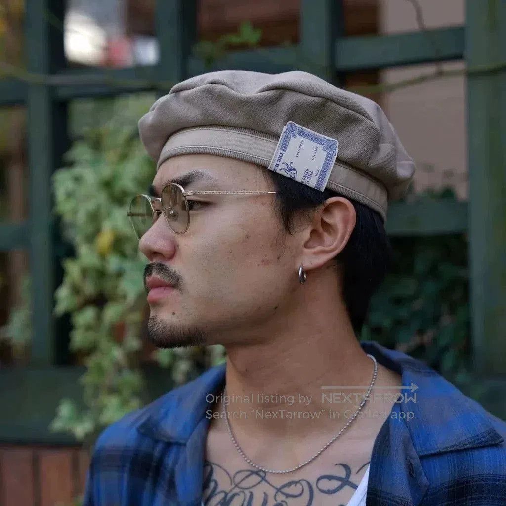 THE H.W.DOG&CO. H.W.DOG Vintage Cotton Ribbon Beret Japan. Size ONE SIZE - 3 Thumbnail
