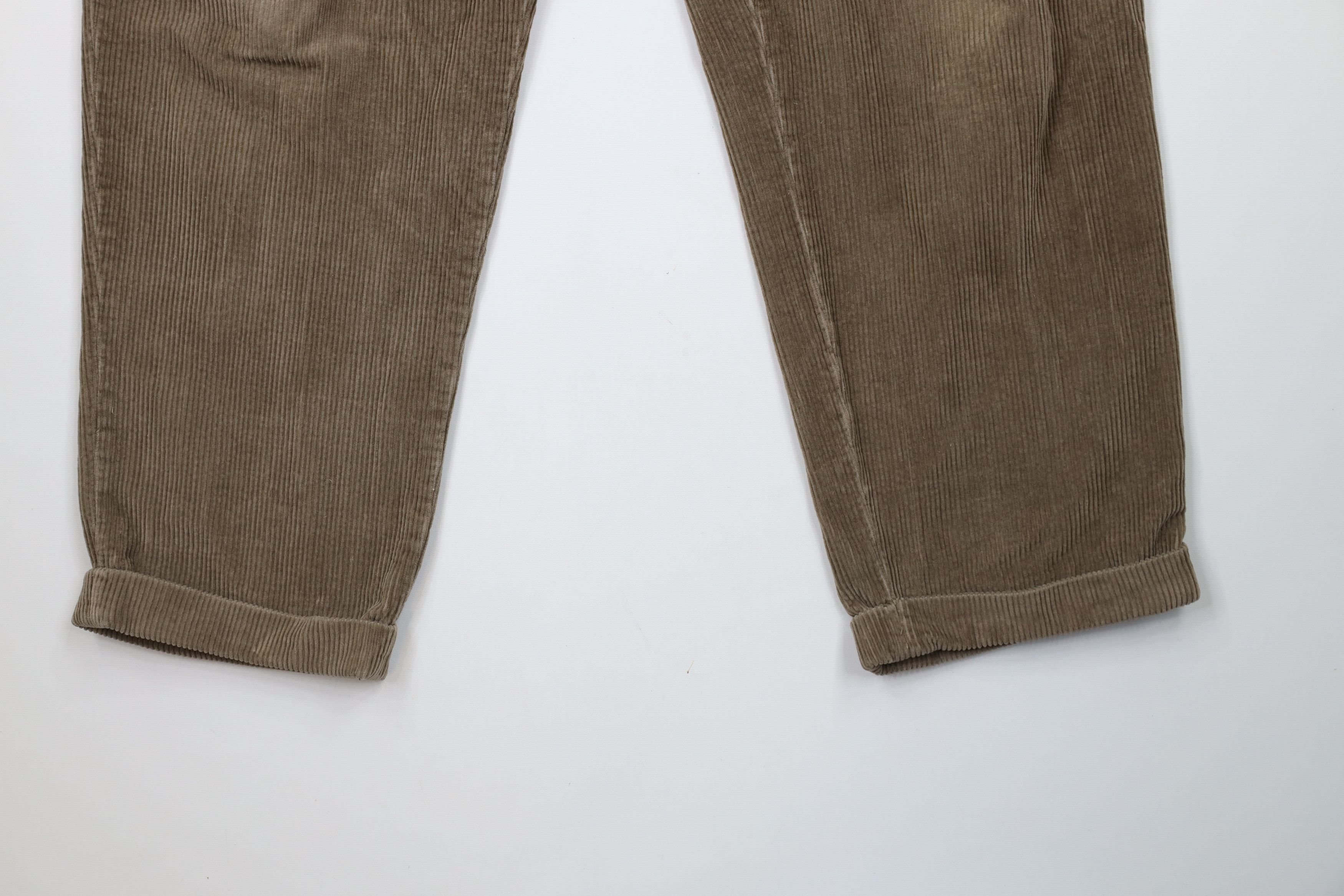 Vintage Vintage 90s Streetwear Pleated Wide Leg Corduroy Chino Pants Size US 34 / EU 50 - 4 Thumbnail
