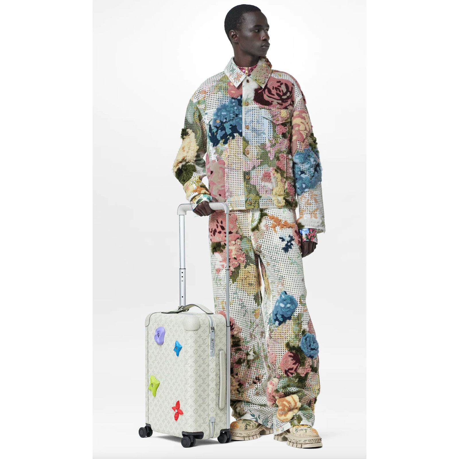 Louis Vuitton Louis Vuitton Leather Cabin Rolling Luggage Travel Bag Size ONE SIZE - 3 Thumbnail