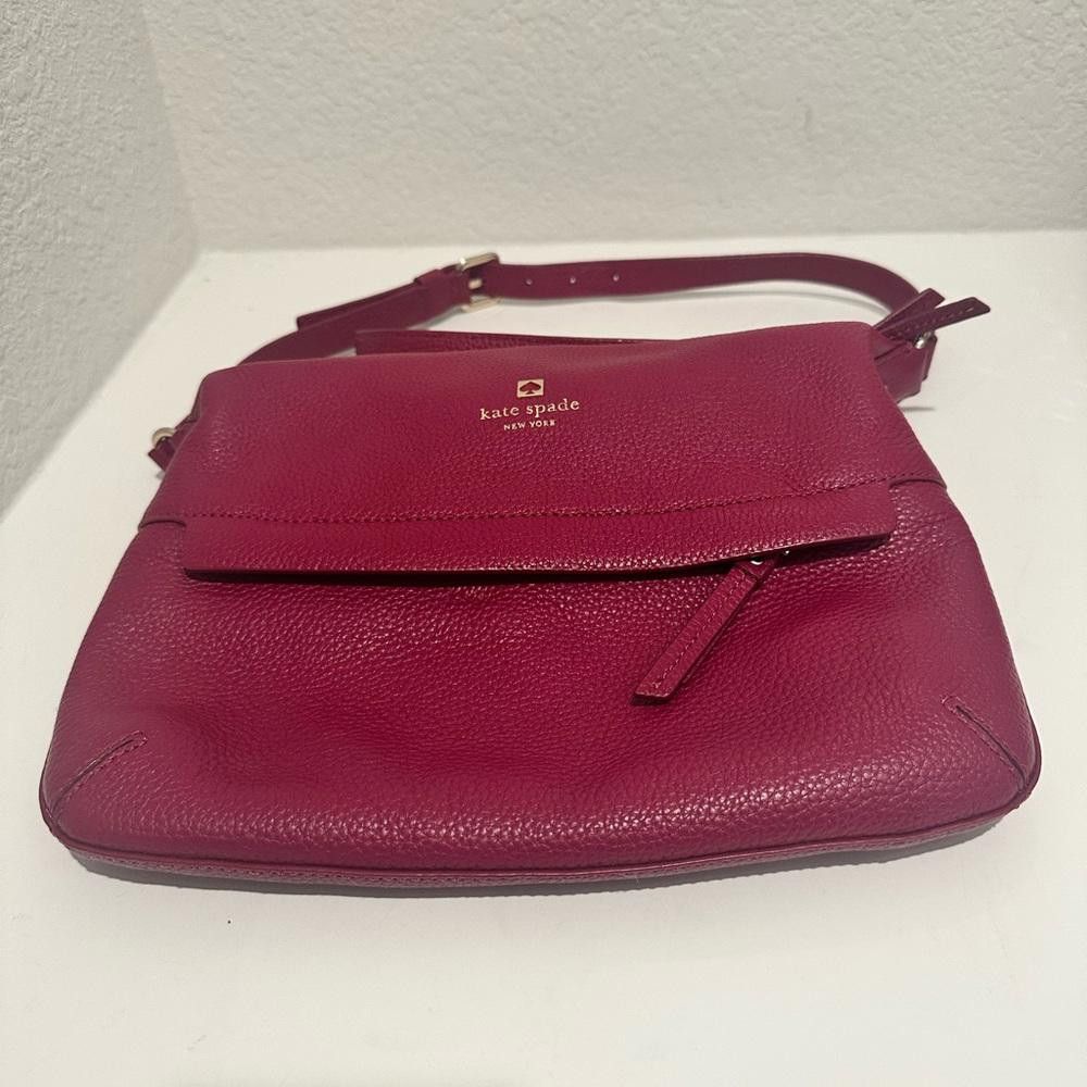 Kate Spade Kate Spade Starla Grant Park Crossbody Shoulder Bag Red Plum Size ONE SIZE - 5 Thumbnail