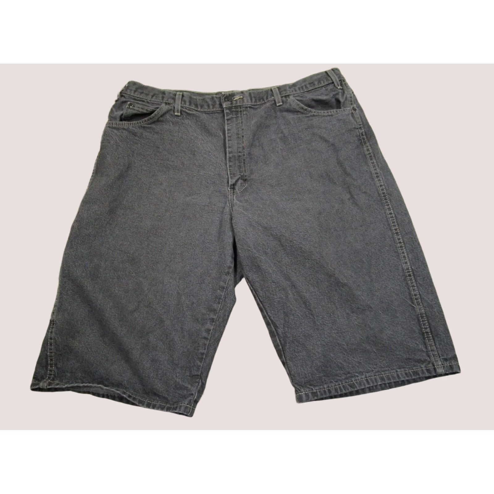 Dickies Dickies Shorts Men 40 Black Carpenter Bermuda Denim Hip Hop Y2K Baggy Loose Casual 5-Pocket Logo Size US 40 / EU 56 - 1 Thumbnail