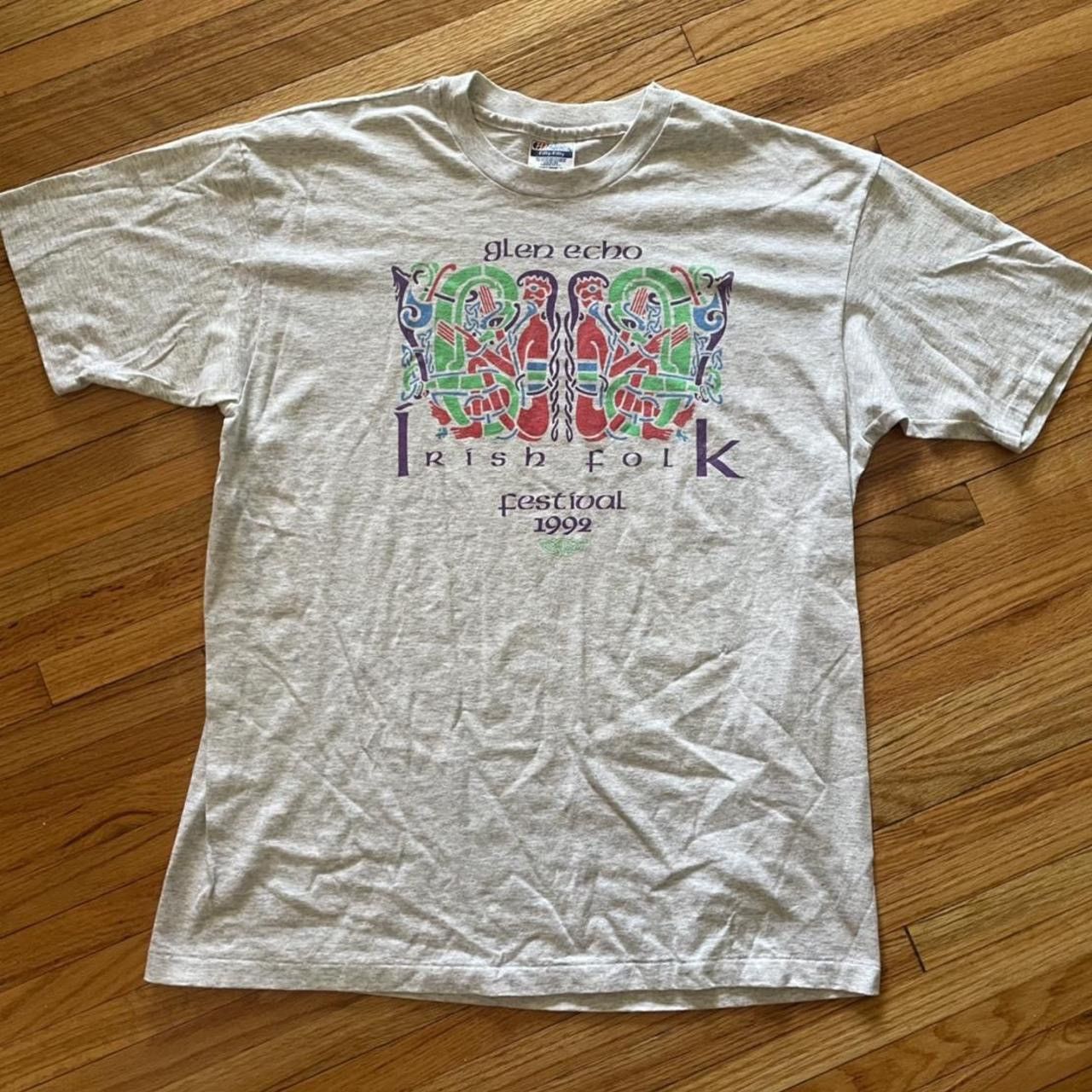 Hanes Vintage 1992 Irish Folk Festival T-Shirt Size US XL / EU 56 / 4 - 1 Thumbnail