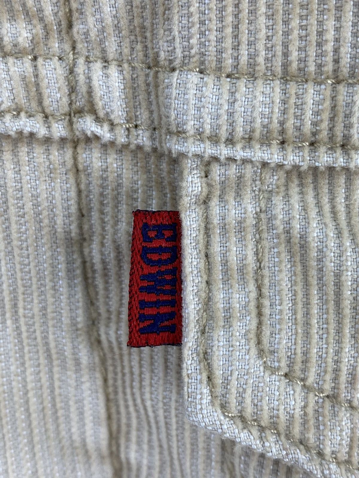 Edwin Vintage Y2K Edwin Sherpa Lining Corduroy Trucker Jacket Size US S / EU 44-46 / 1 - 9 Thumbnail