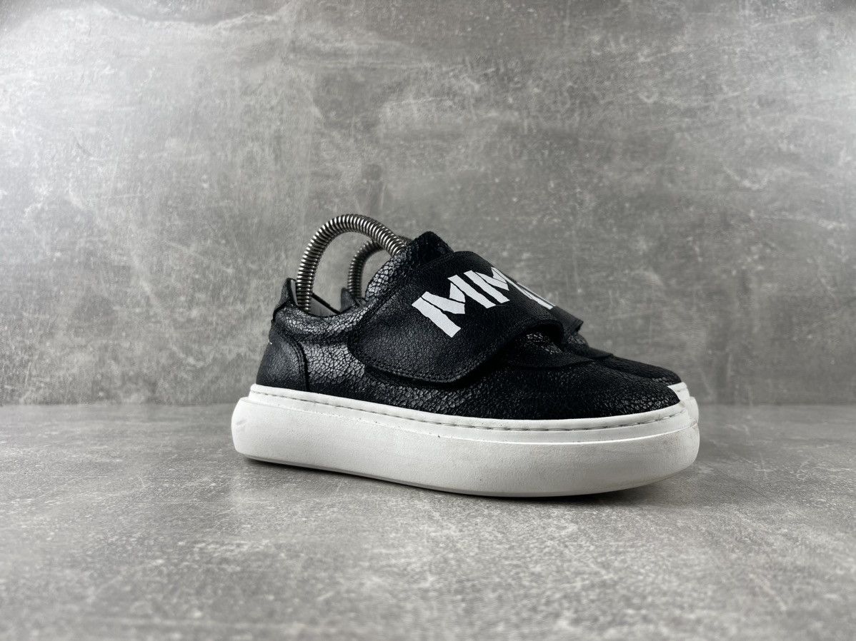 Maison Margiela MM6 Maison Margiela Leather Monk Snap Black Kids Sneakers Size US 4 / IT 34 - 2 Thumbnail