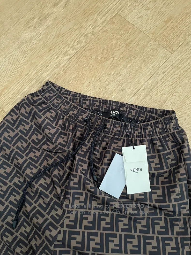 Fendi Fendi Classic Double F Monogram Casual Trousers Size 28" / US 6 / IT 42 - 2 Thumbnail