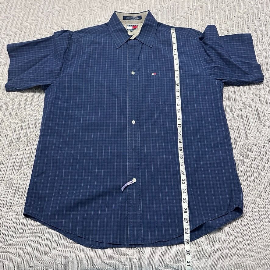 Tommy Hilfiger Vintage Tommy Hilfiger navy purple plaid button down size M Size US M / EU 48-50 / 2 - 7 Thumbnail