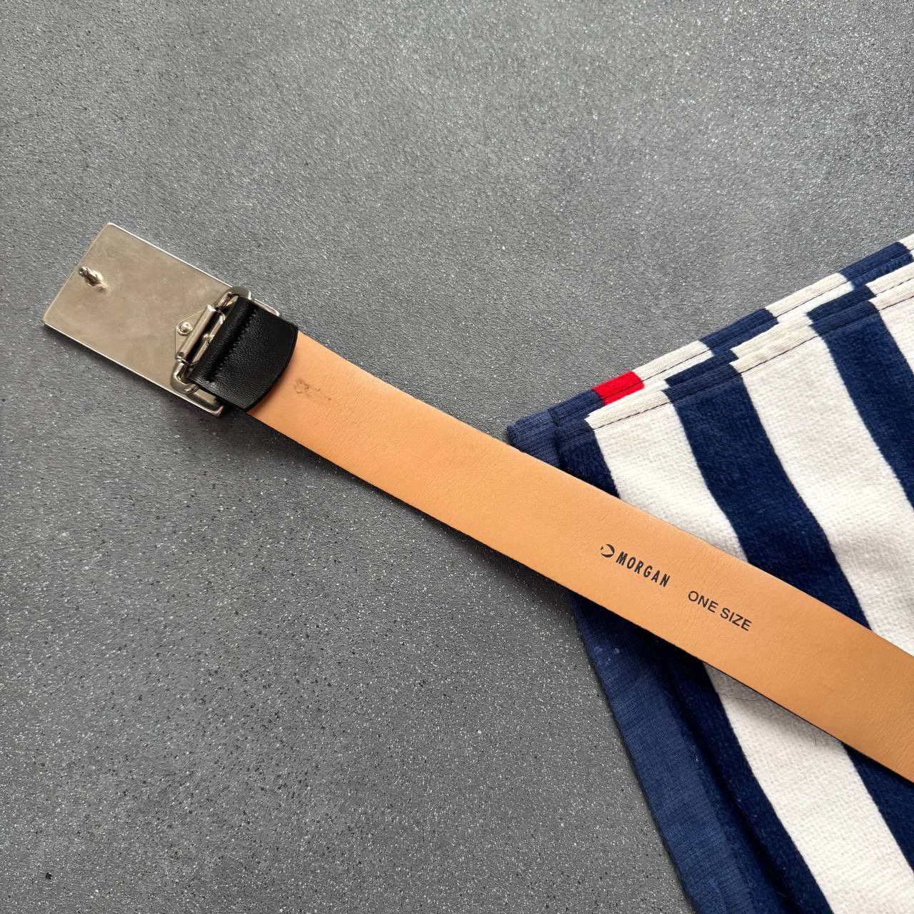 Japanese Brand × Vintage Morgan de Toi Vintage Y2K Faux Leather Belt Size ONE SIZE - 5 Thumbnail