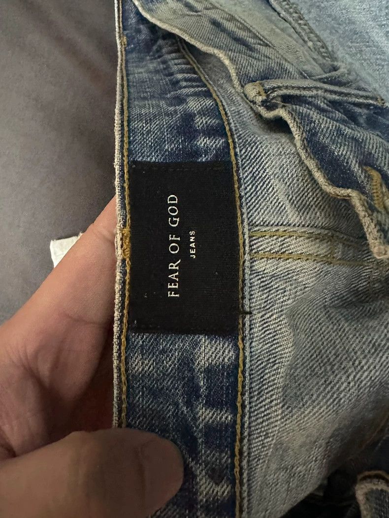 Fear of God Fear of God Blue splash ink Size US 35 - 3 Thumbnail