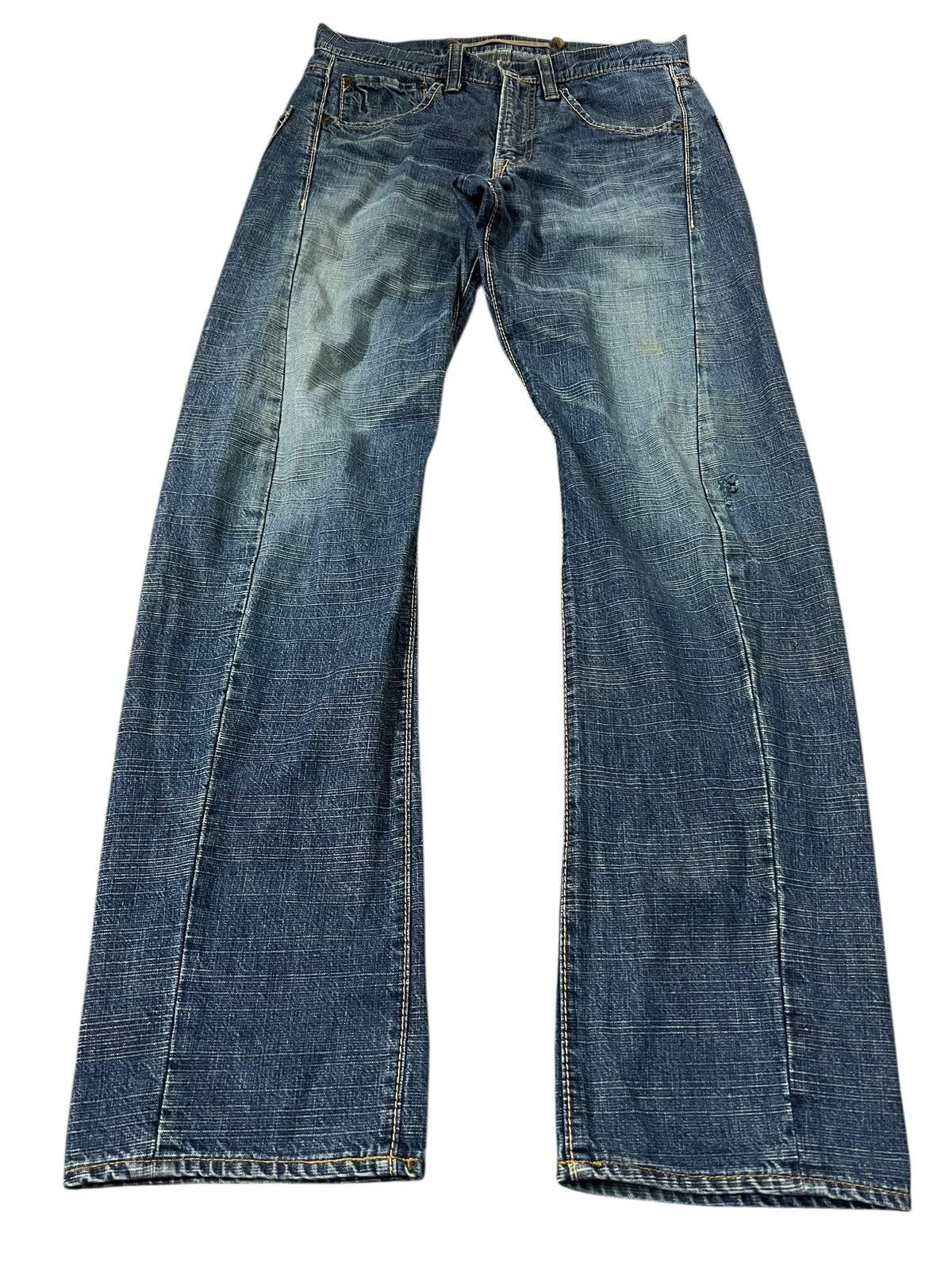 Japanese Brand 80’s Vintage Ghost Label Distress Jean Size US 31 - 1 Thumbnail