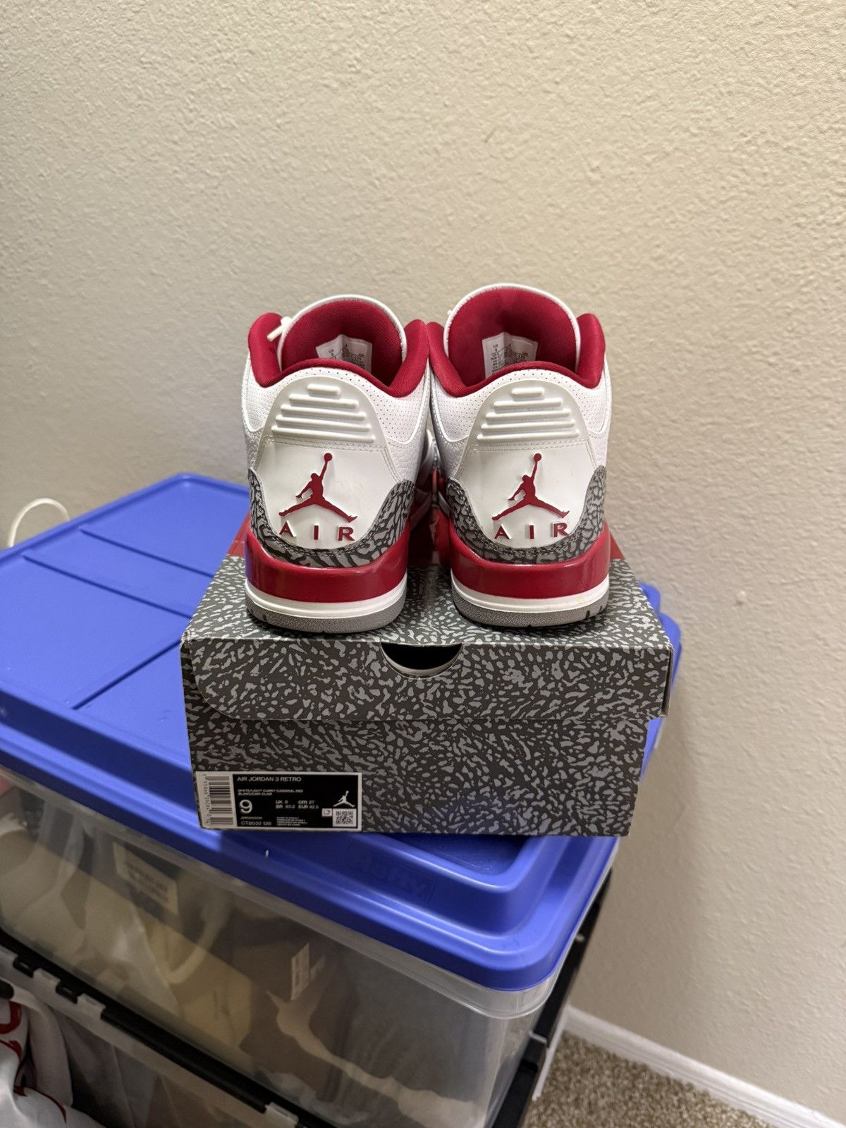 Jordan Brand Jordan 3 Cardinal Reds Size US 9 / EU 42 - 3 Thumbnail