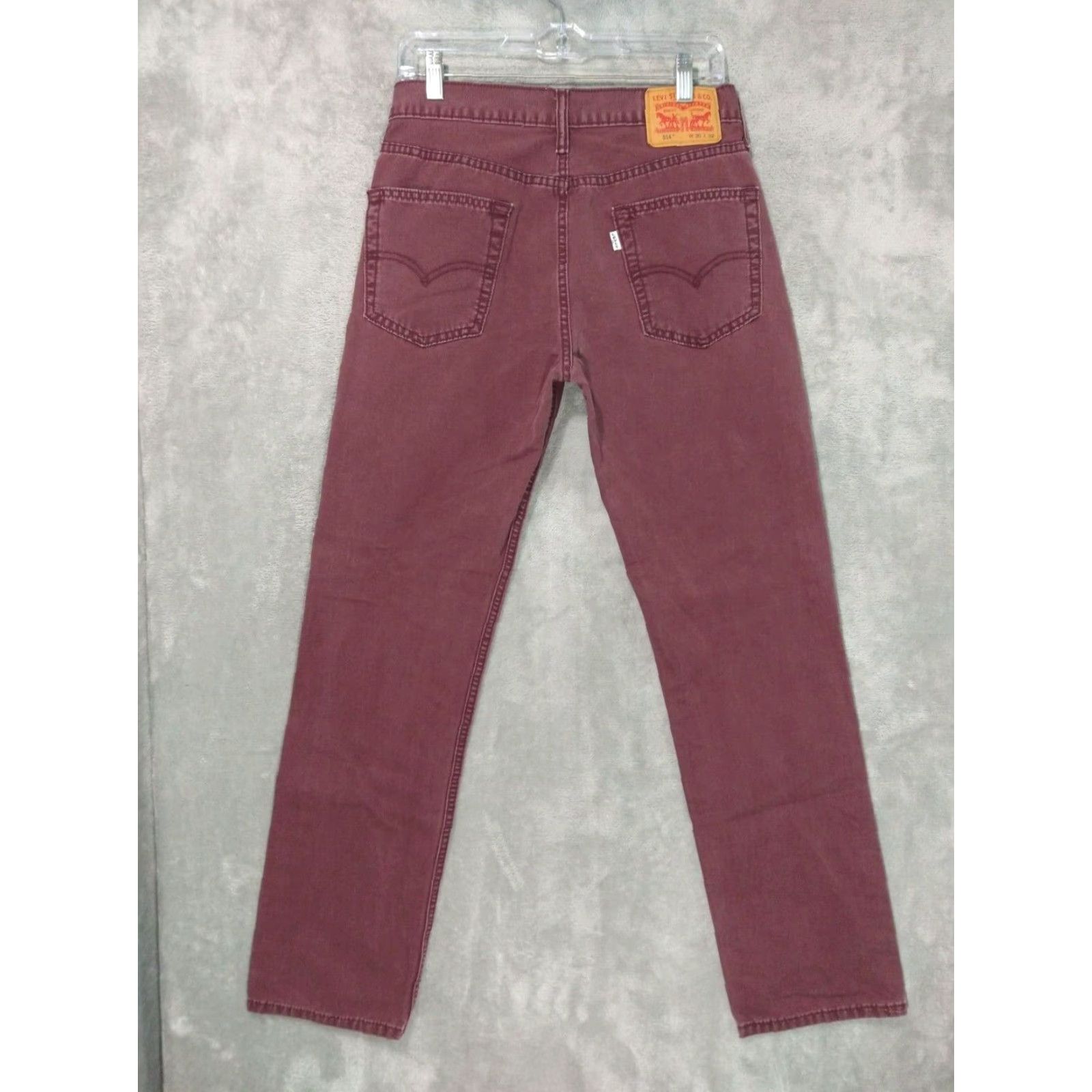 Levi's Levi's 514 Jeans Slim Straight Red Denim 30x32 Mens Regular 5-Pocket Levi's 500 Series 514 Model White Tab Vintage No? Size US 30 / EU 46 - 2 Thumbnail
