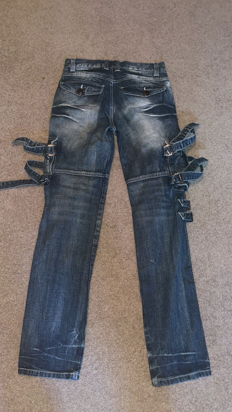 Japanese Brand japanese brand vintage strap pocket jeans Size US 32 / EU 48 - 2 Thumbnail
