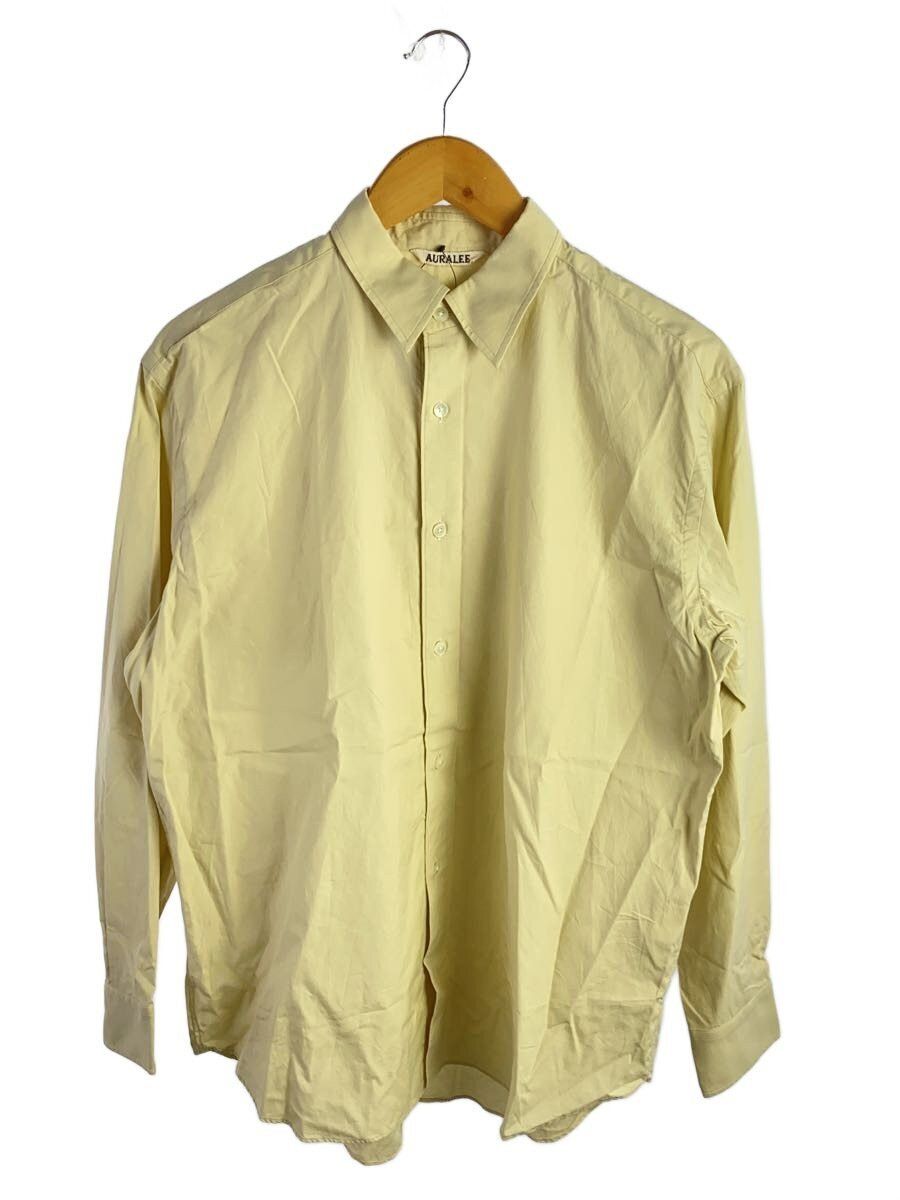 Auralee Cotton Long-sleeved Shirt Tnwashed Finx Twill Size US S / EU 44-46 / 1 - 1 Thumbnail