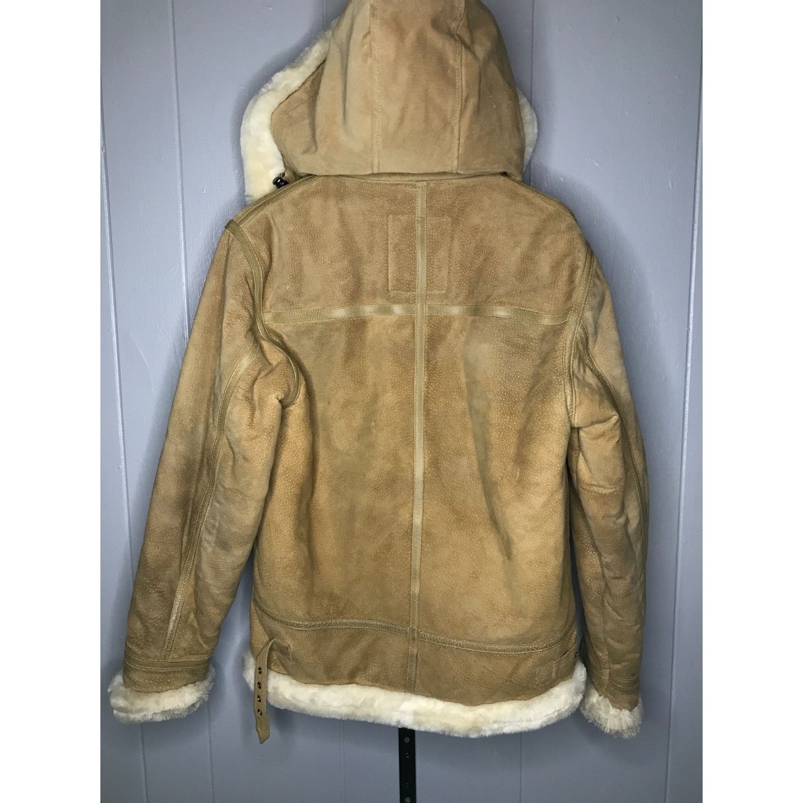 Phat Farm Vintage Phat Farm Suede Bomber Jacket Heavy Faux Fur Lined B Size US S / EU 44-46 / 1 - 2 Thumbnail