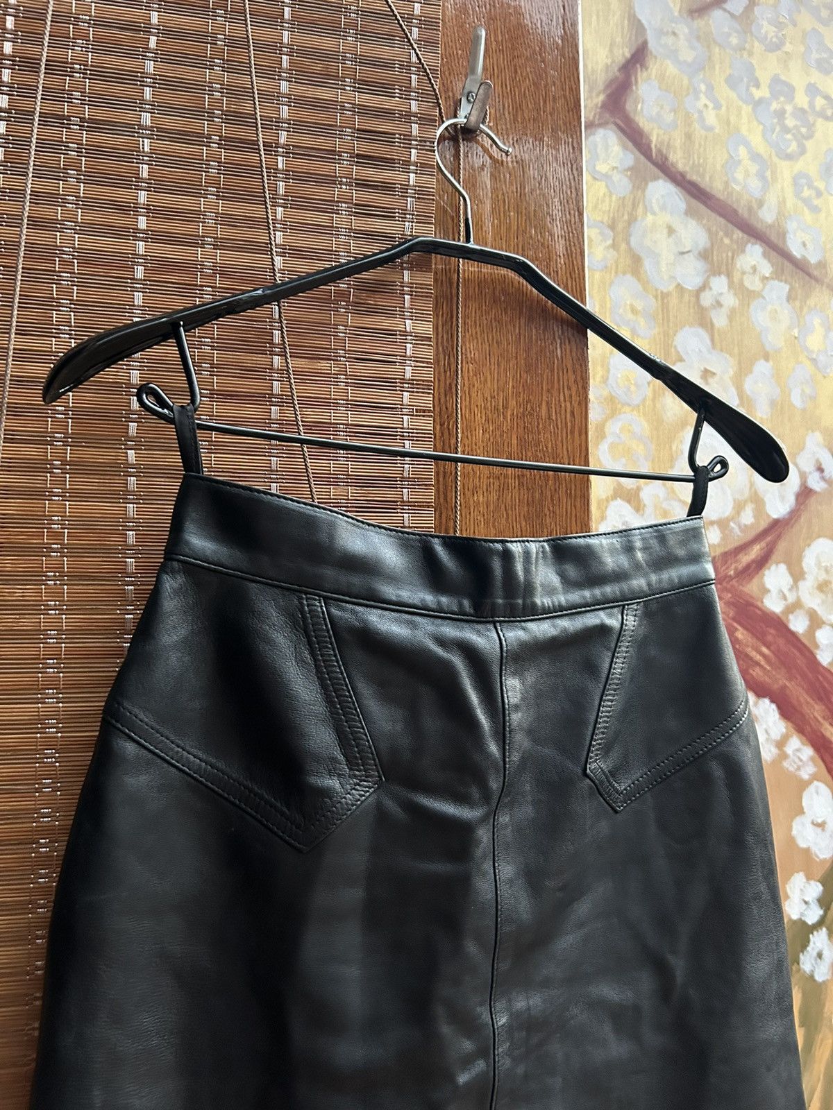 Alaia Alaia Paris Leather Pencil Skirt Made In France Size 27" / US 4 / IT 40 - 3 Thumbnail