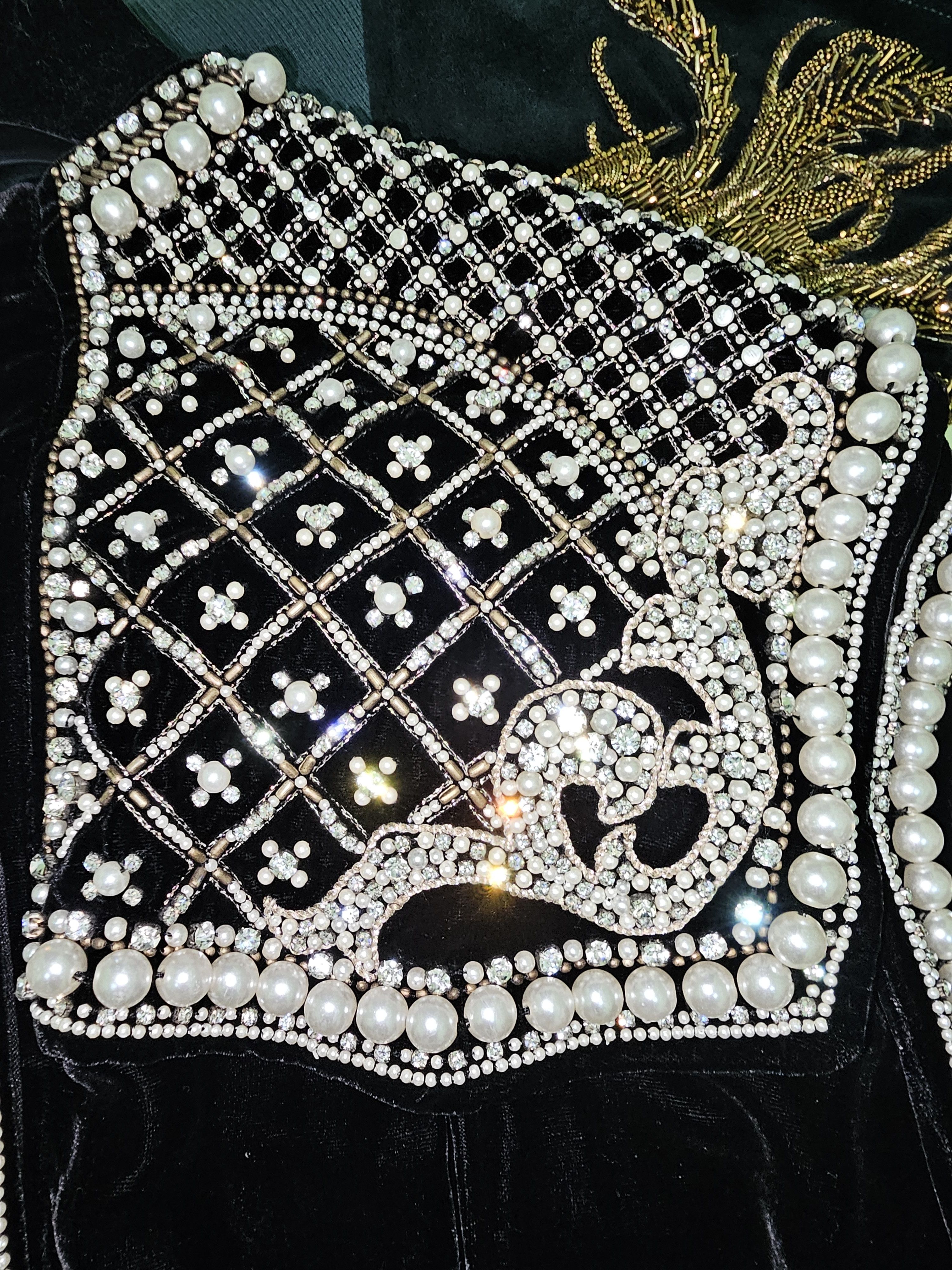 Balmain Balmain super rare 12FW baroque pearl embellished blouse Size US XS / EU 42 / 0 - 3 Thumbnail