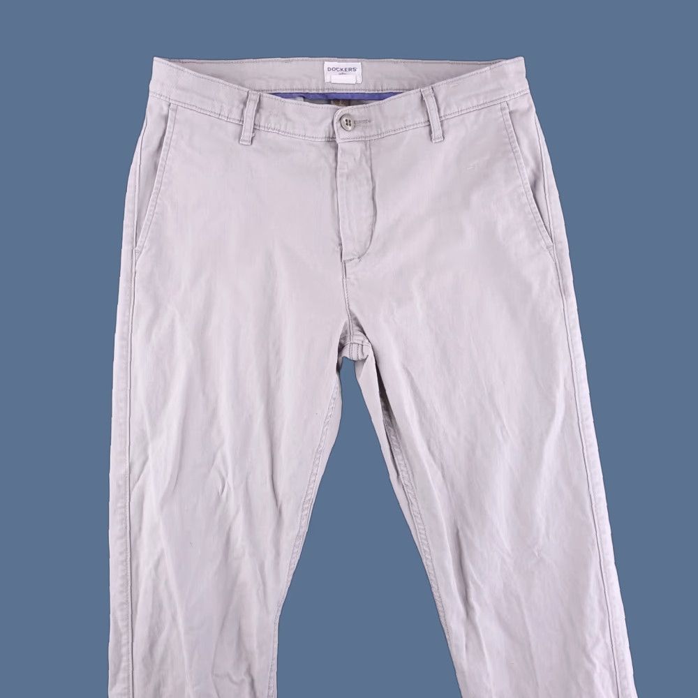 Dockers DOCKERS Slim PANTS Mens 32x31 Chino Khaki Tan Beige Casual Front Flat Front Tapered Size US 32 / EU 48 - 1 Thumbnail