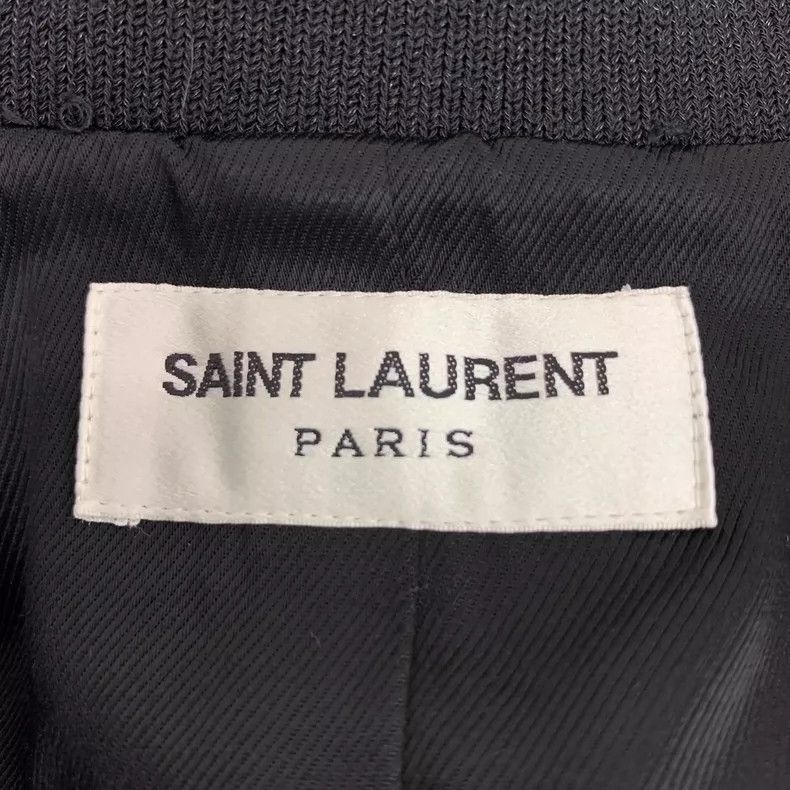 Saint Laurent Paris Saint Laurent Paris size 38 Blue Shark Sliver Stand-up Nec Size S / US 4 / IT 40 - 5 Thumbnail