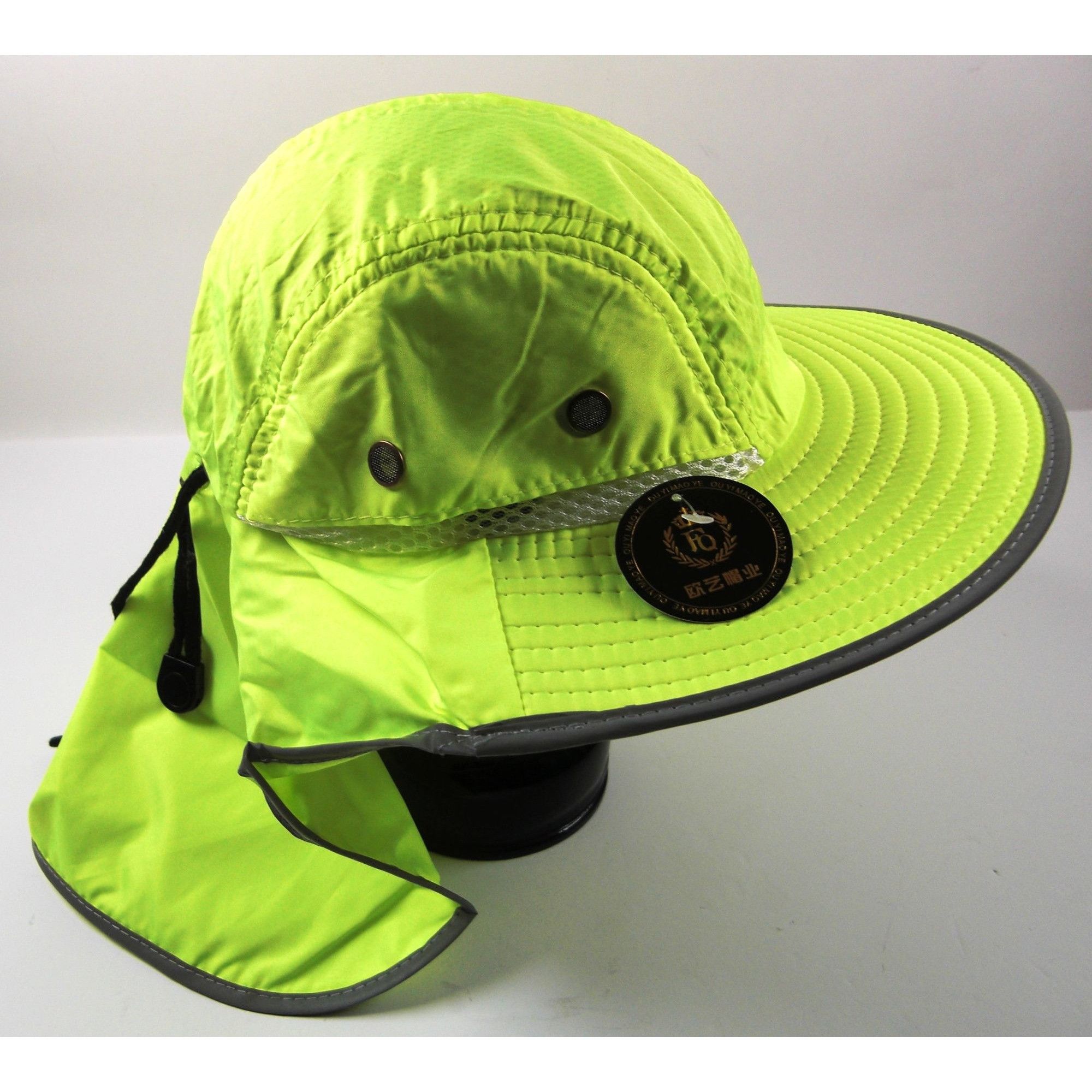 Other Hat High Visibility Reflective Work Safety Sun Hat Yellow Wi Size ONE SIZE - 1 Thumbnail