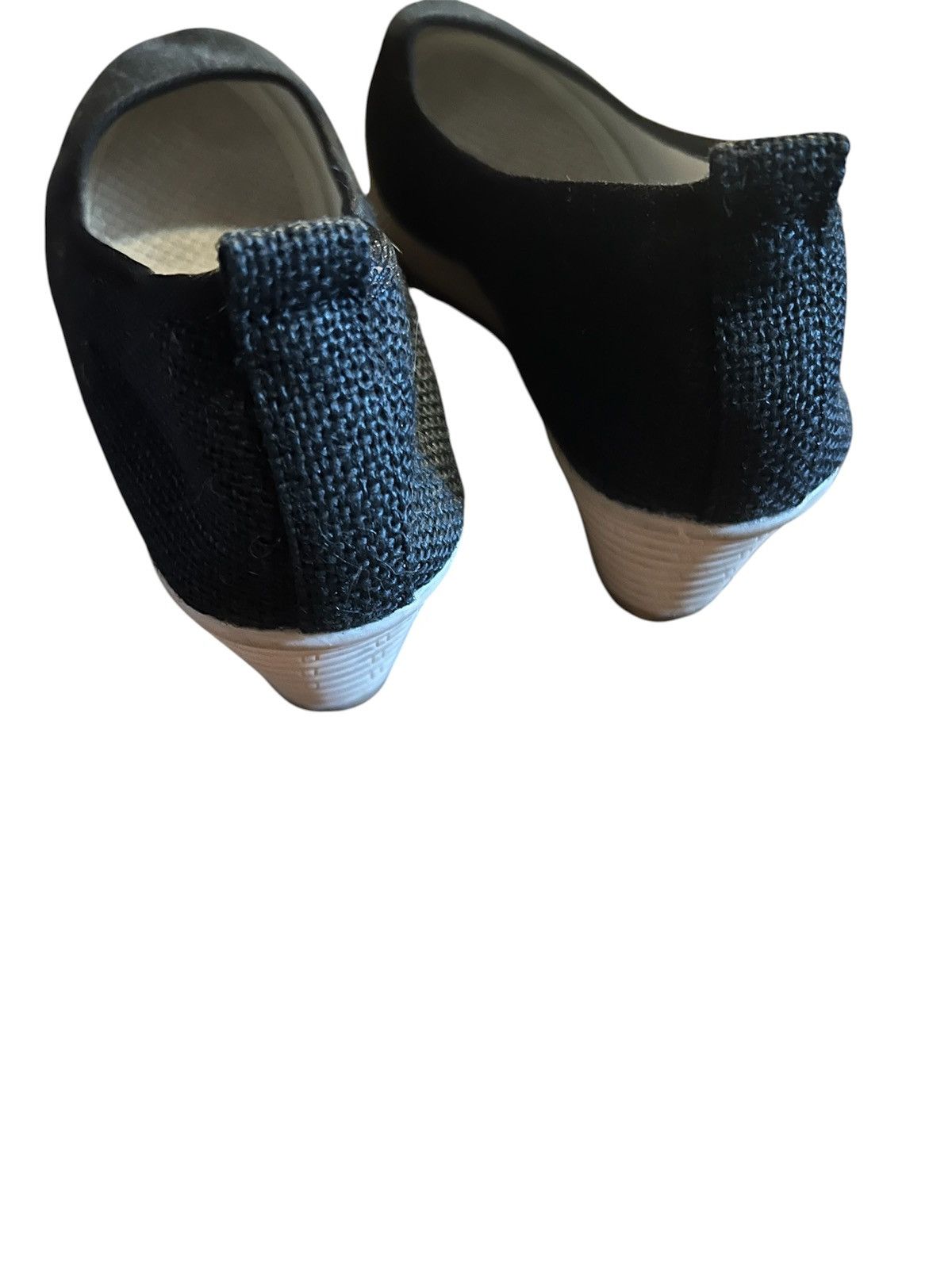 Other Black Closed Toe Canvas Wedges Shoes Sz 41, US 10 Espadrille Size US 10 / IT 40 - 3 Thumbnail
