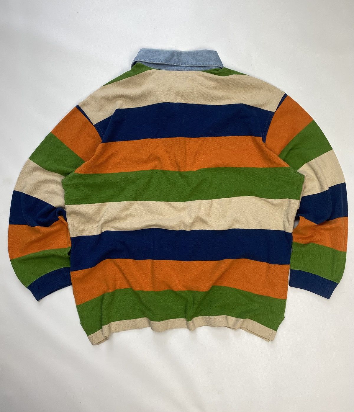 Paul & Shark PAUL & SHARK Striped Rugby Long Sleeve Shirt Size US XXL / EU 58 / 5 - 8 Thumbnail