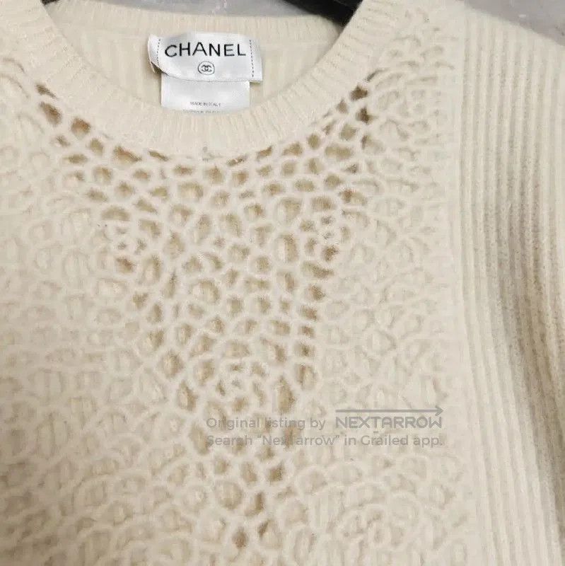 Chanel Chanel Beige Cashmere Long Sleeve Sweater . Size XS / US 0-2 / IT 36-38 - 3 Thumbnail