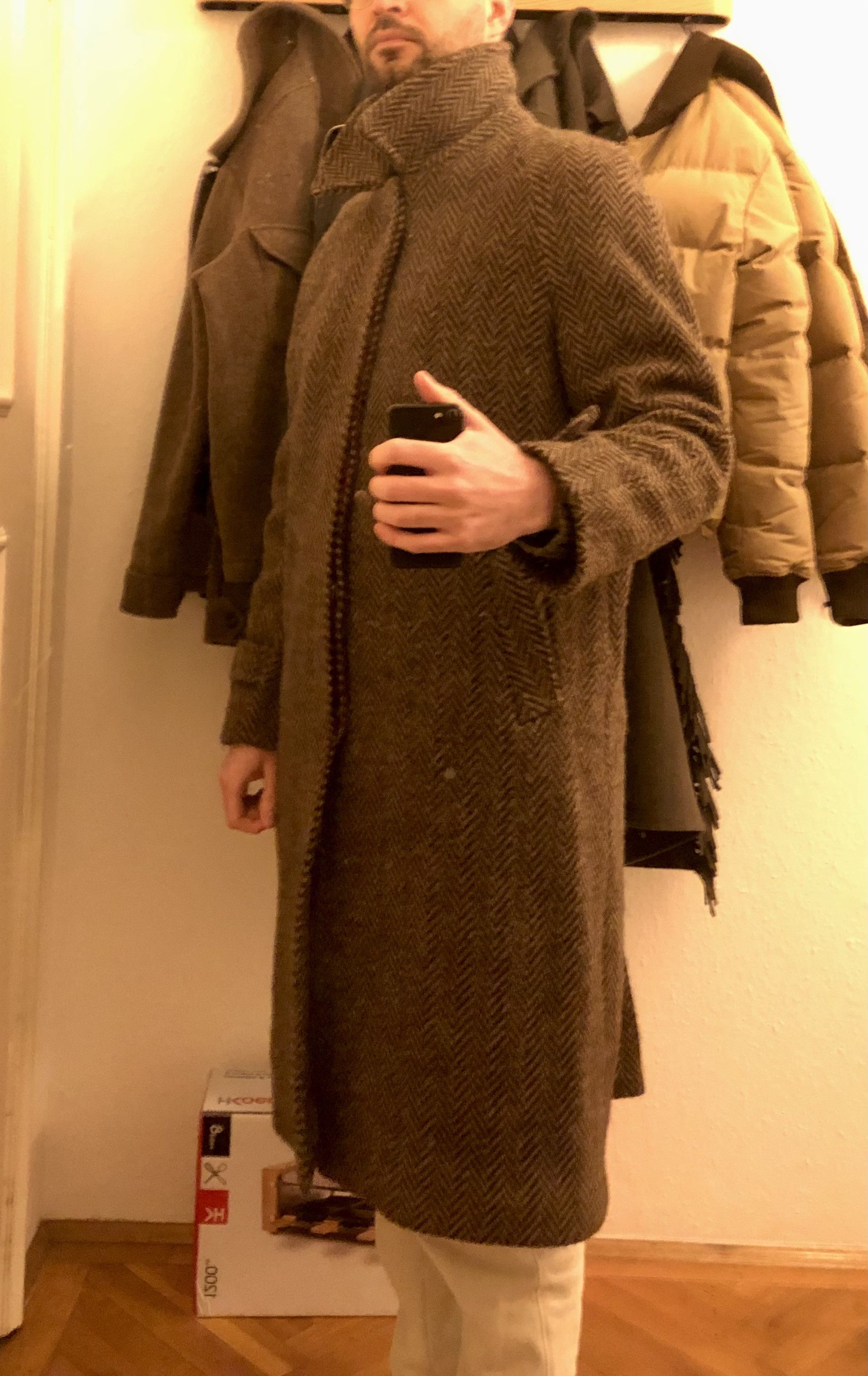 Rubinacci Rubinacci Raglan Tweed Coat (50) Size US M / EU 48-50 / 2 - 8 Thumbnail