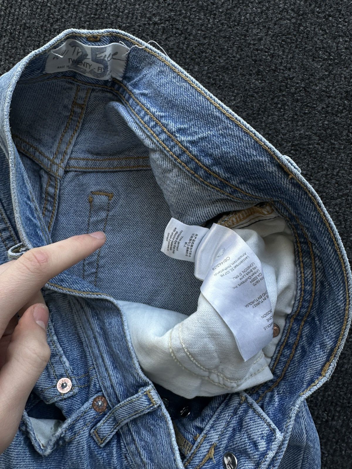 Free People 🚨 FREE PEOPLE WE THE FREE AVANT GARDE GOTHIC WOMEN JEANS Size 25" / US 0 / IT 36 - 9 Thumbnail