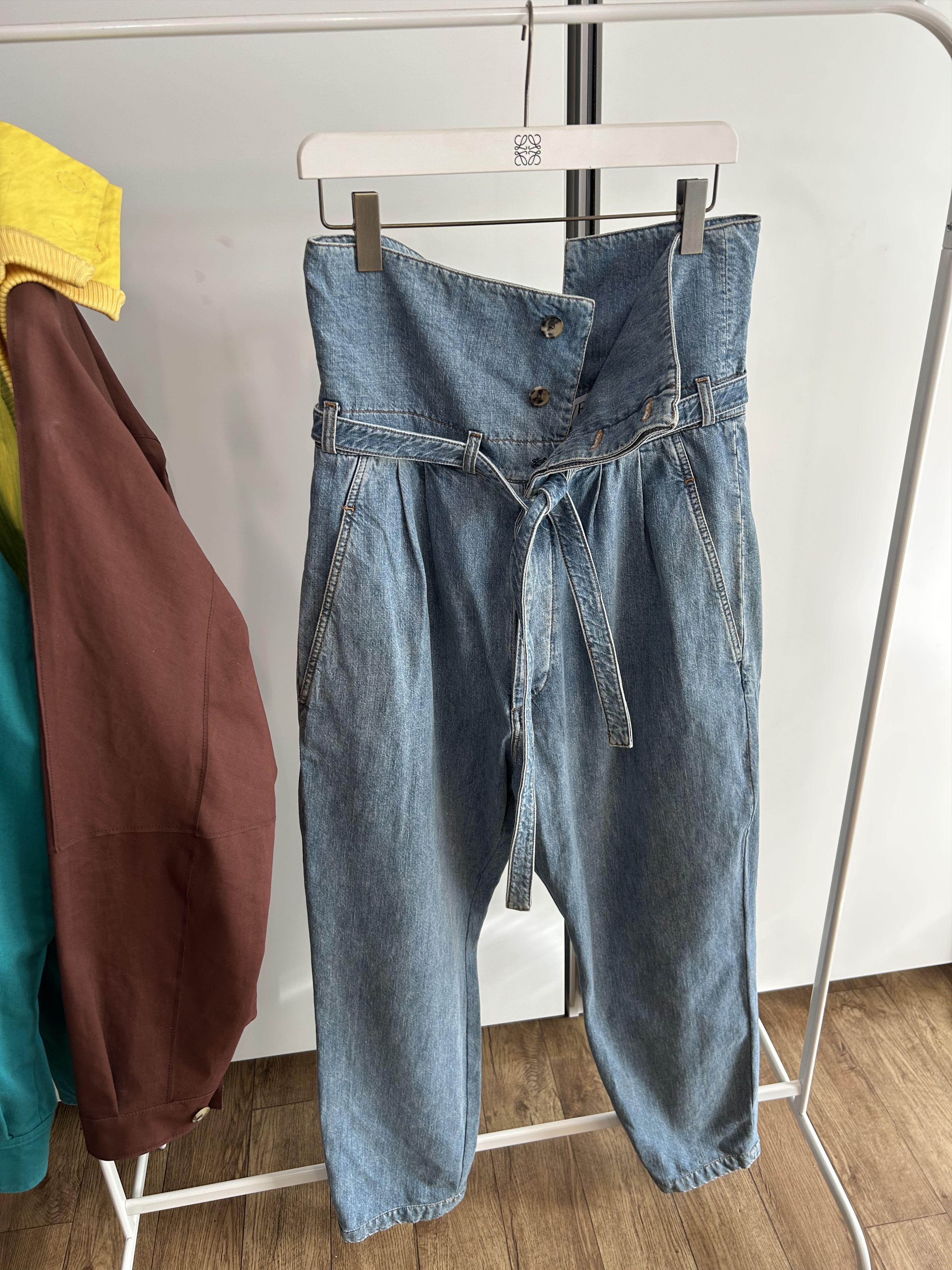 Loewe LOEWE Fold-Over Denim Pants Size US 34 / EU 50 - 7 Thumbnail